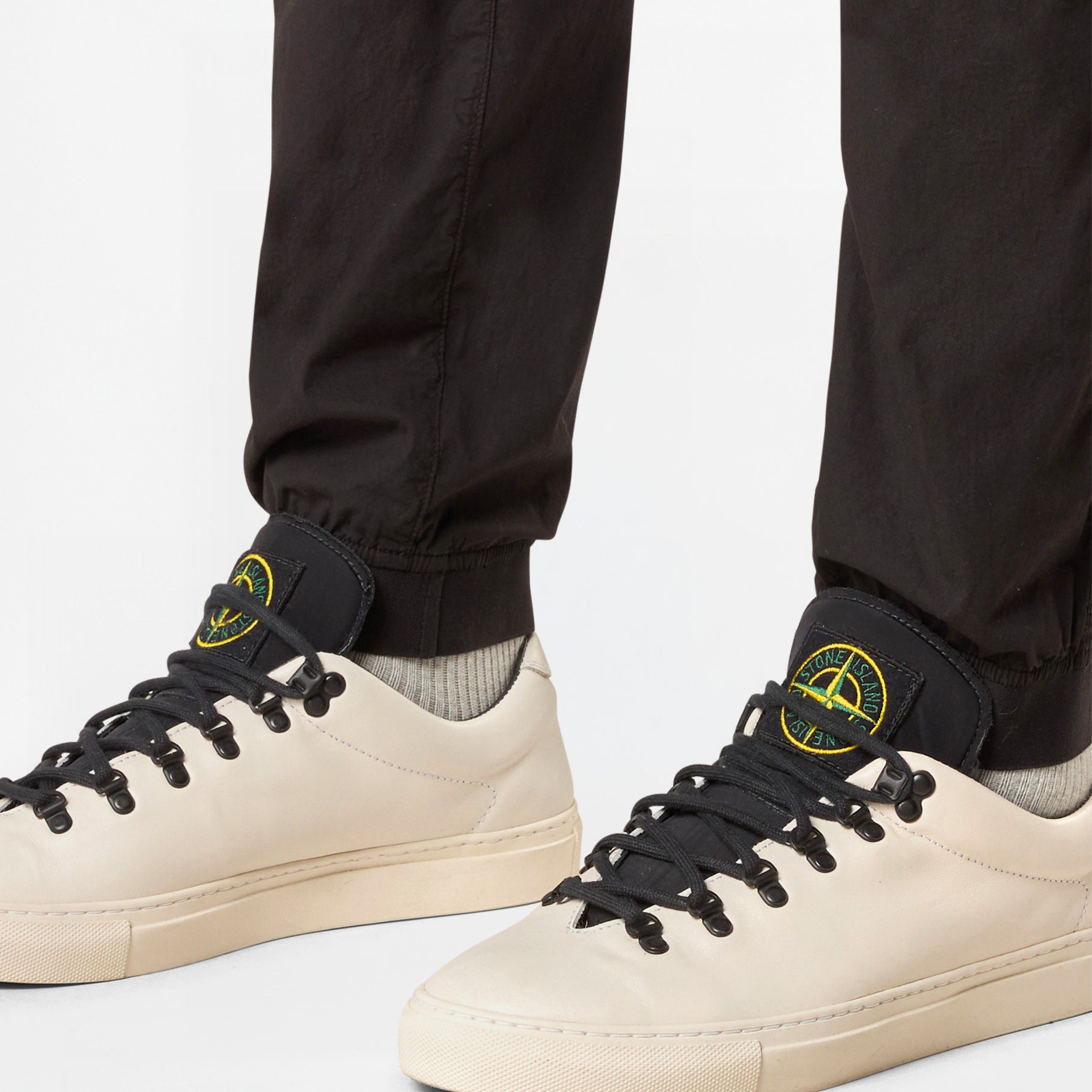 Pantalon Cargo Stone Island Stretch Cotton Tela Paracadute 3100031 Noir