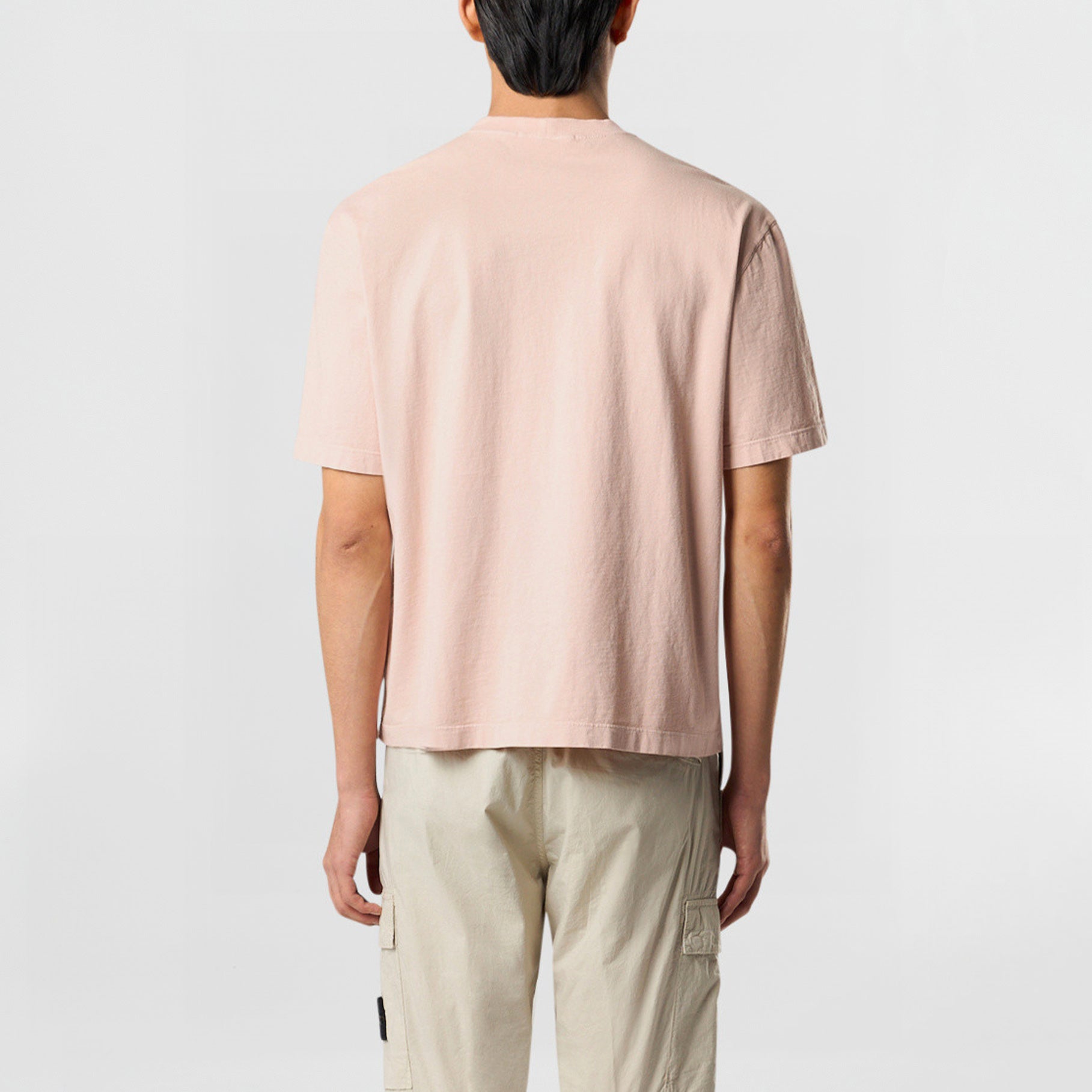 T-shirt Stone Island Combed Organic Cotton Jersey 2100034 Rose