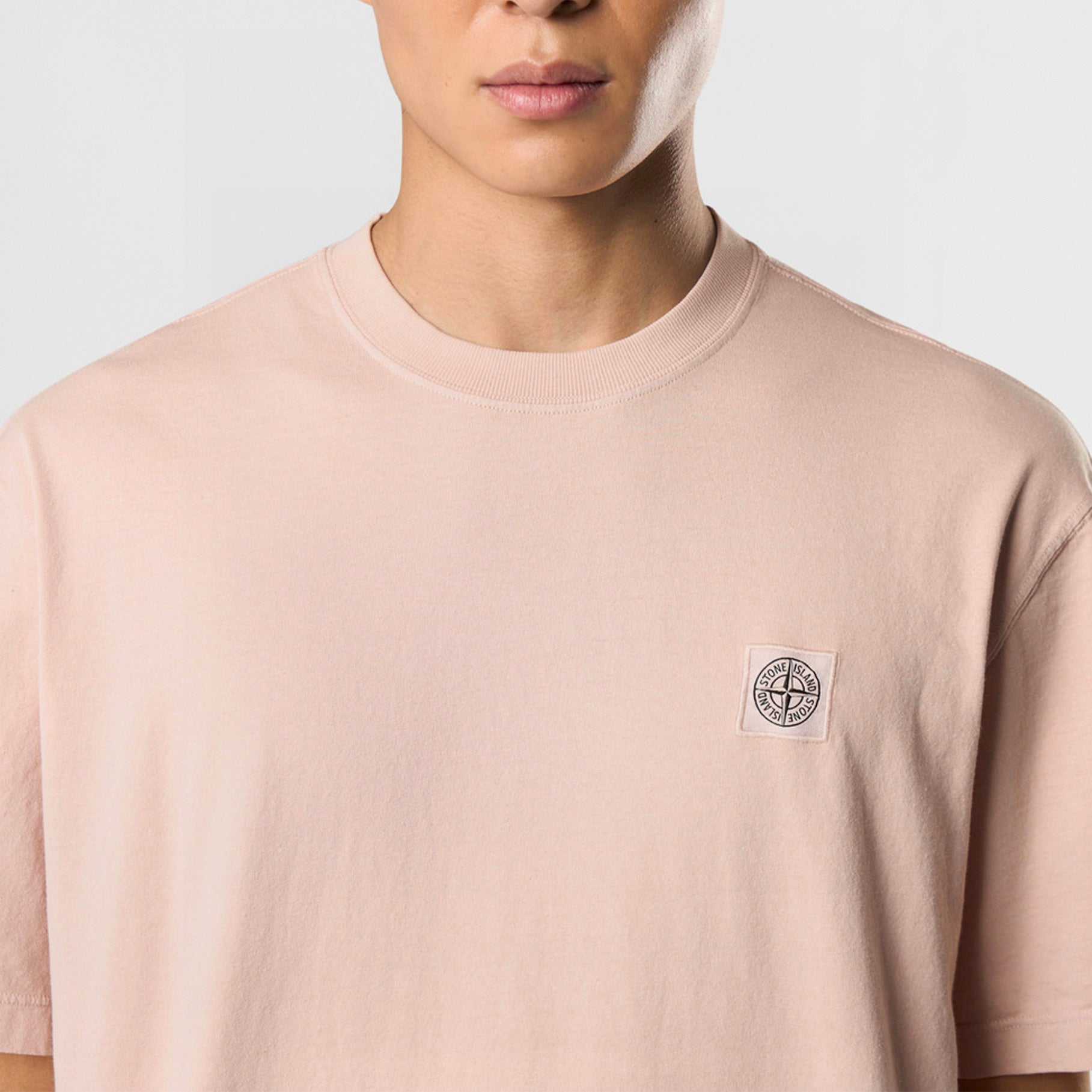 T-shirt Stone Island Combed Organic Cotton Jersey 2100034 Rose