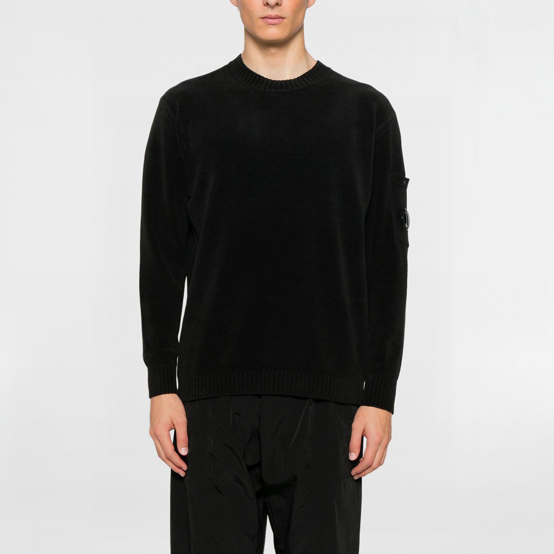 Pull CP Company Cotton Chenille Noir