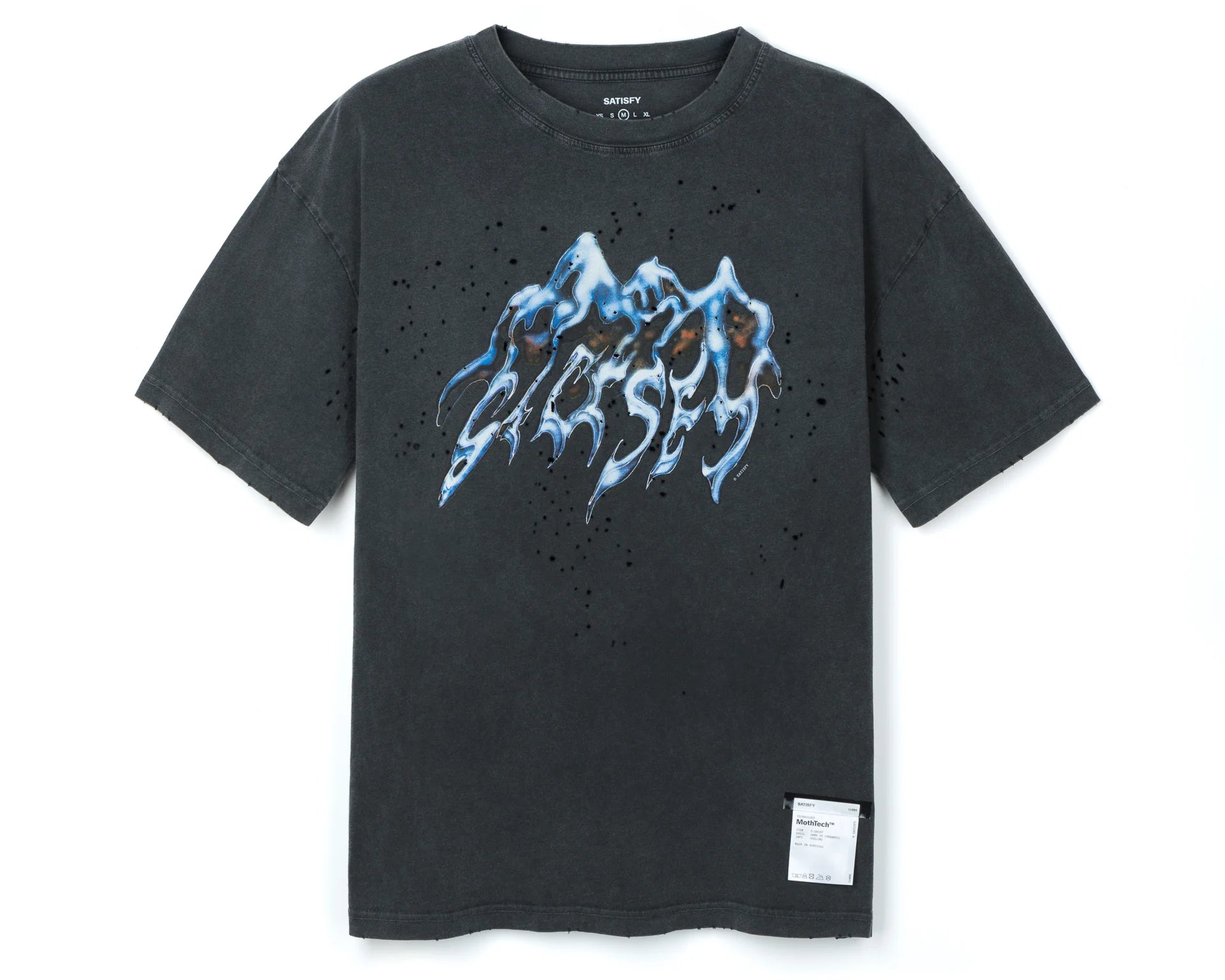 T-shirt Satisfy MothTech™ Aged Black Graphic