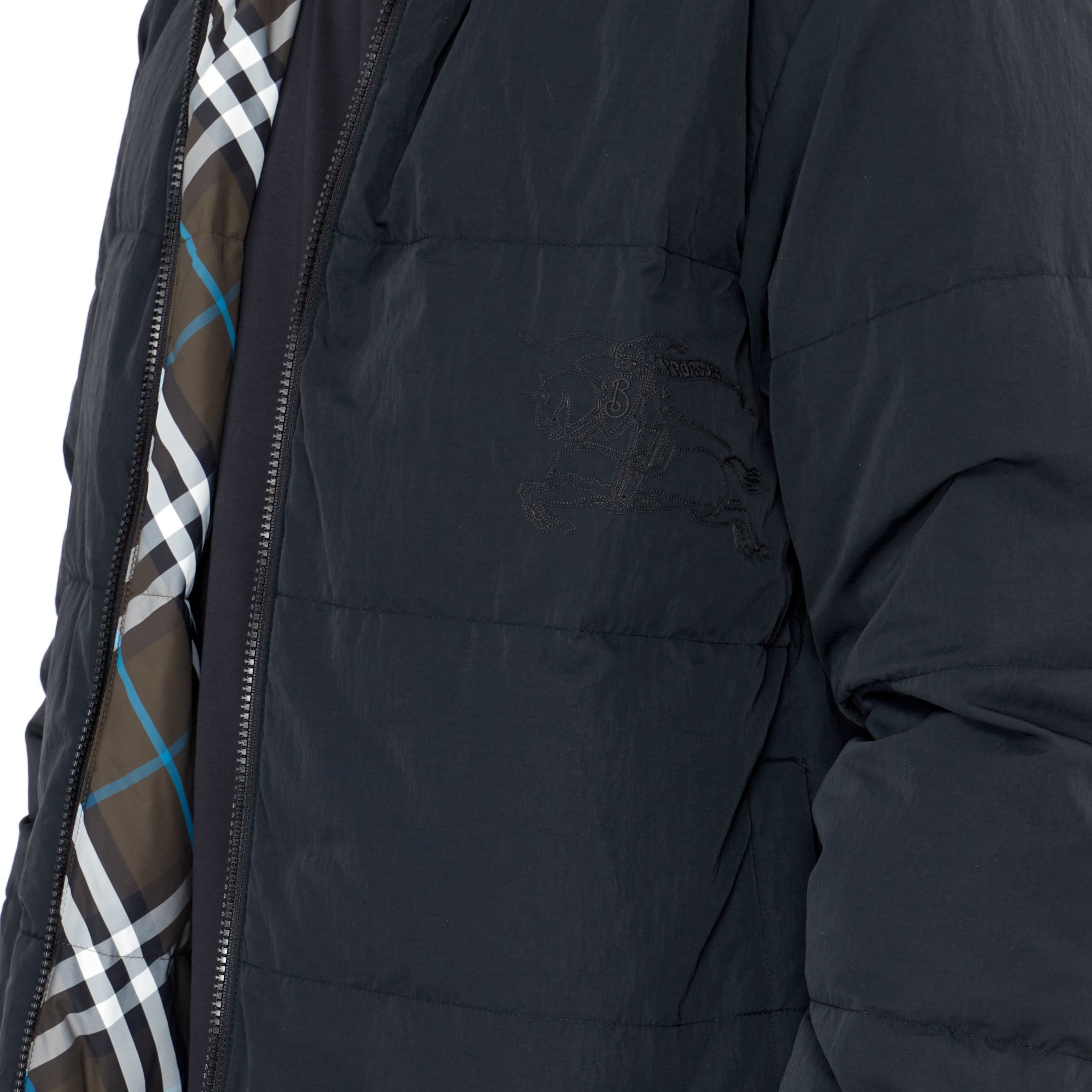 Doudoune Réversible Burberry Nylon Check