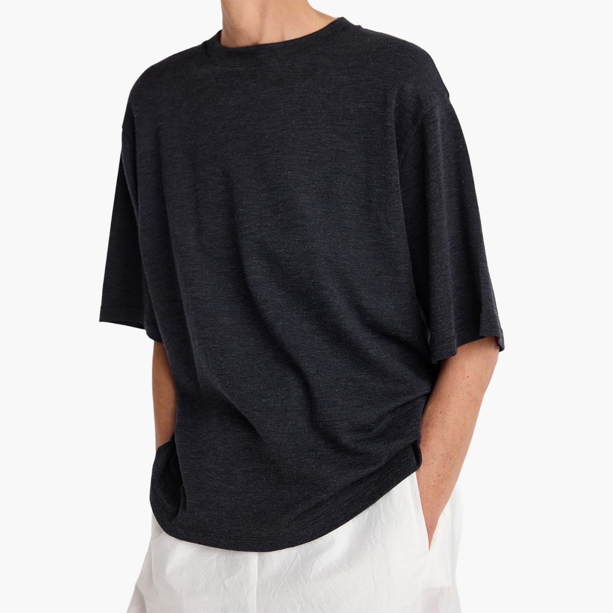 T-shirt Oversize en Laine Mérinos