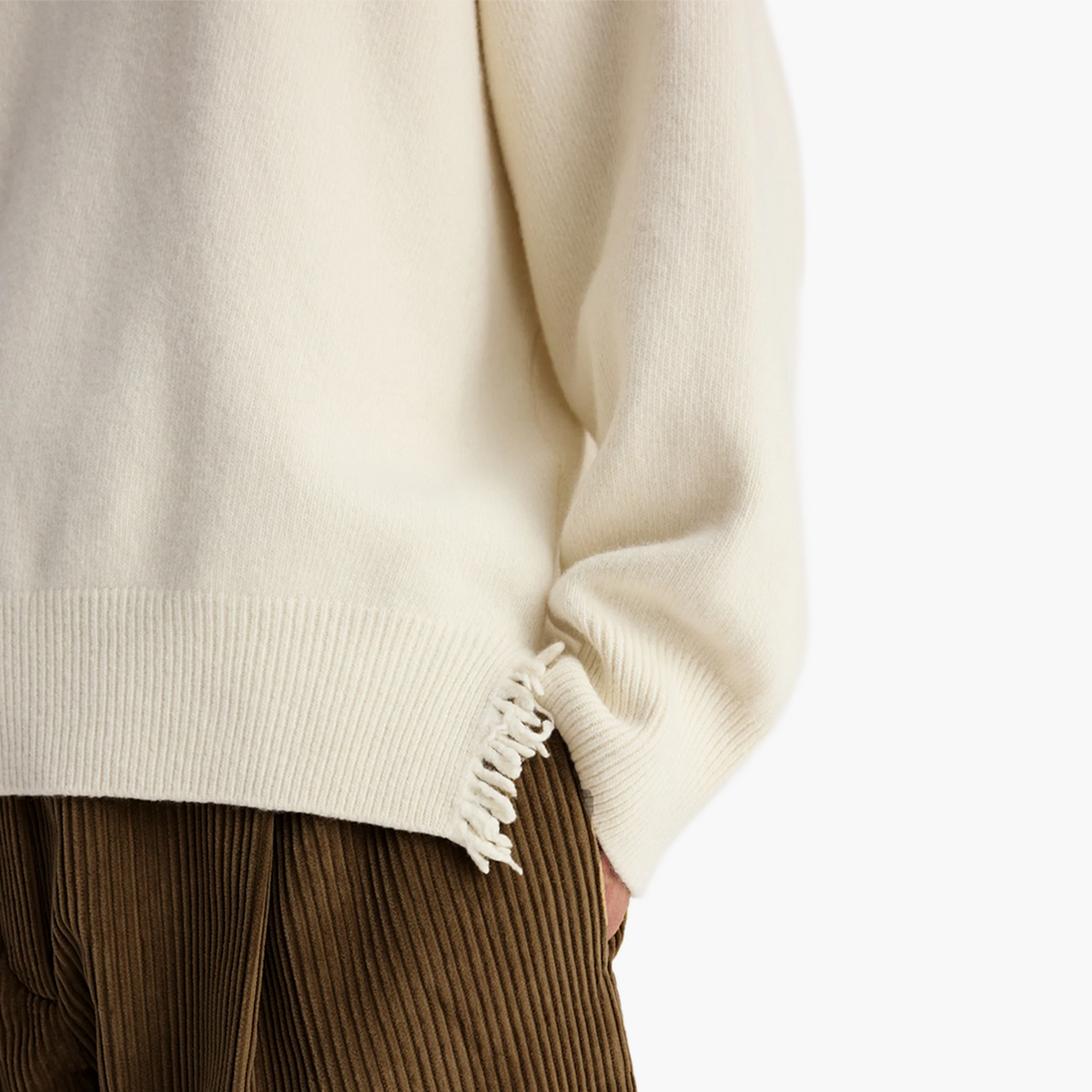 Pull Col Roulé Raw Details