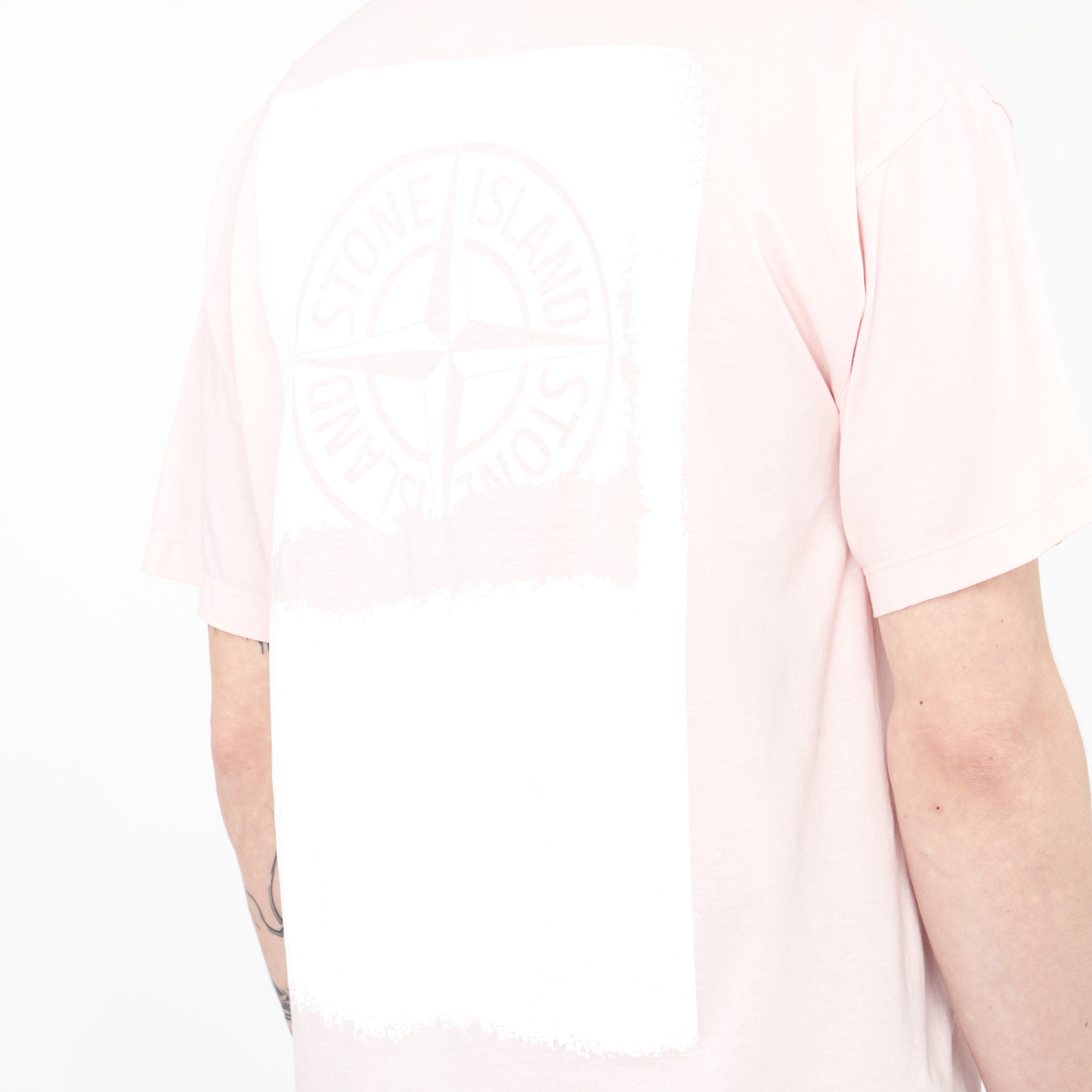 T-shirt Stone Island Scratched Paint One Rose 2RC89