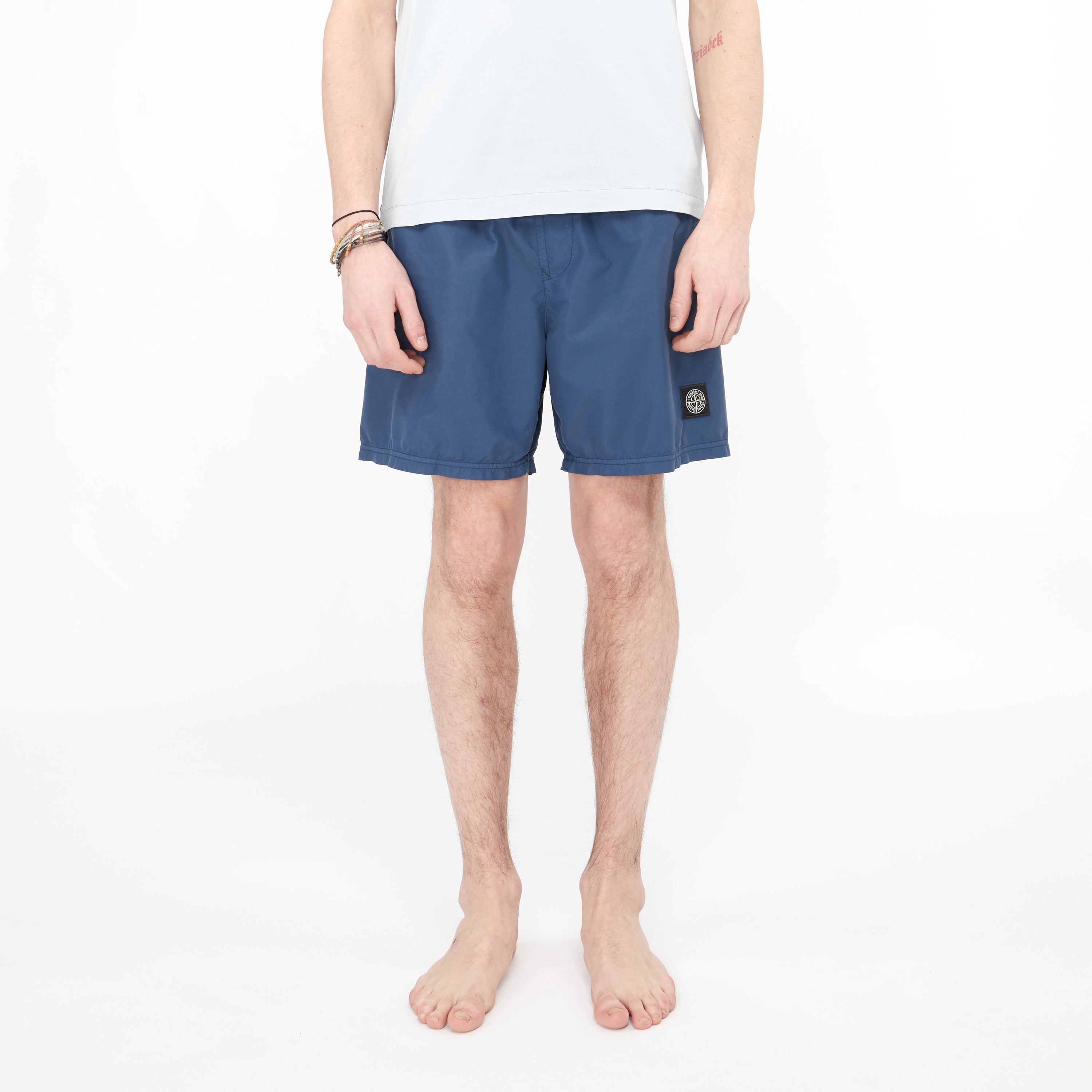 Maillot de Bain Stone Island Brushed Nylon Bleu B0946