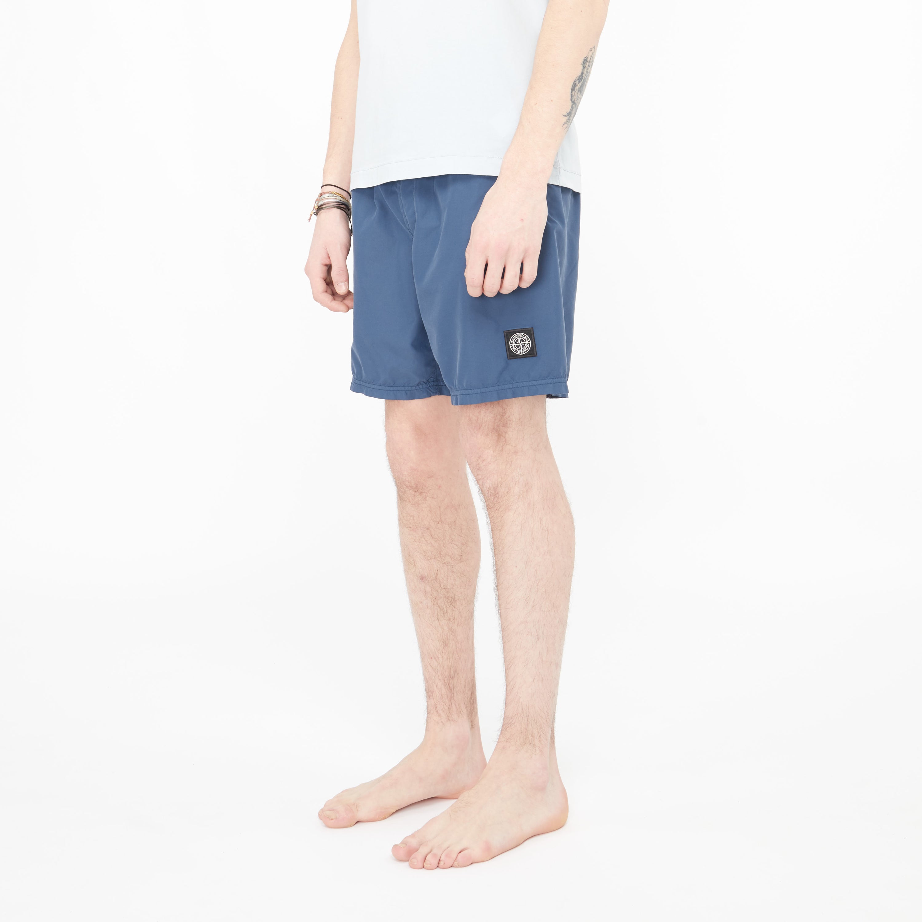 Maillot de Bain Stone Island Brushed Nylon Bleu B0946