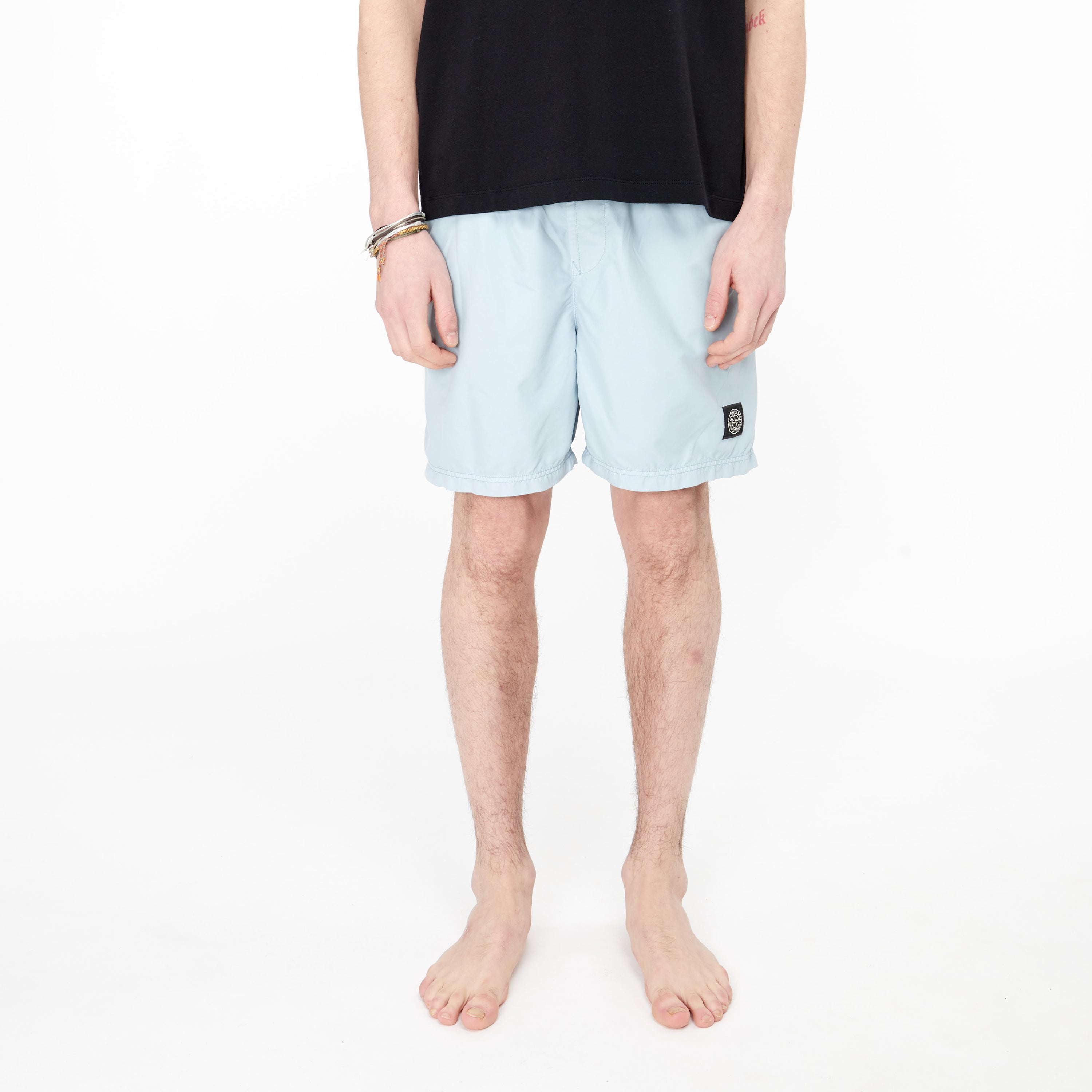 Maillot De Bain Stone Island Brushed Nylon Ciel B0946