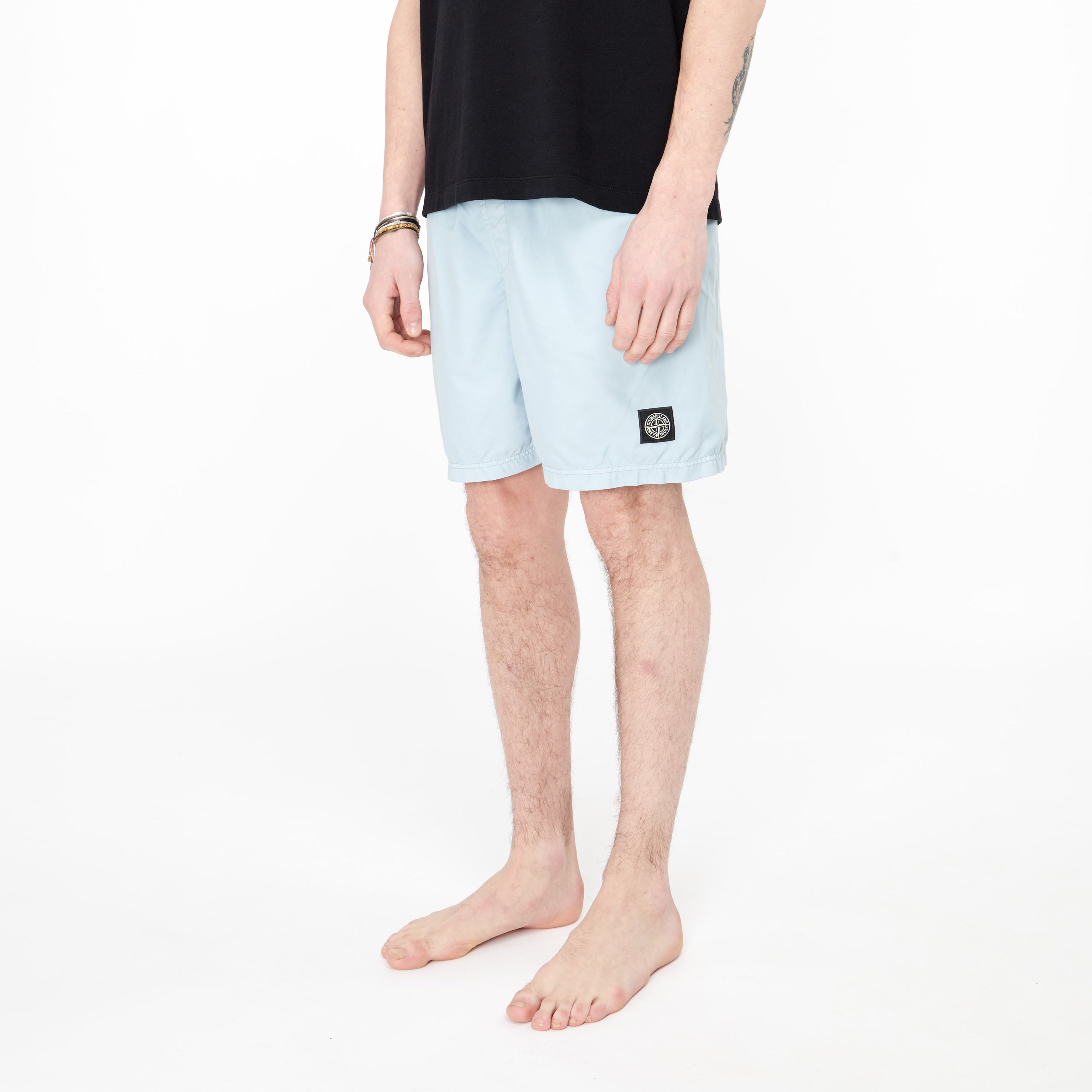 Maillot De Bain Stone Island Brushed Nylon Ciel B0946