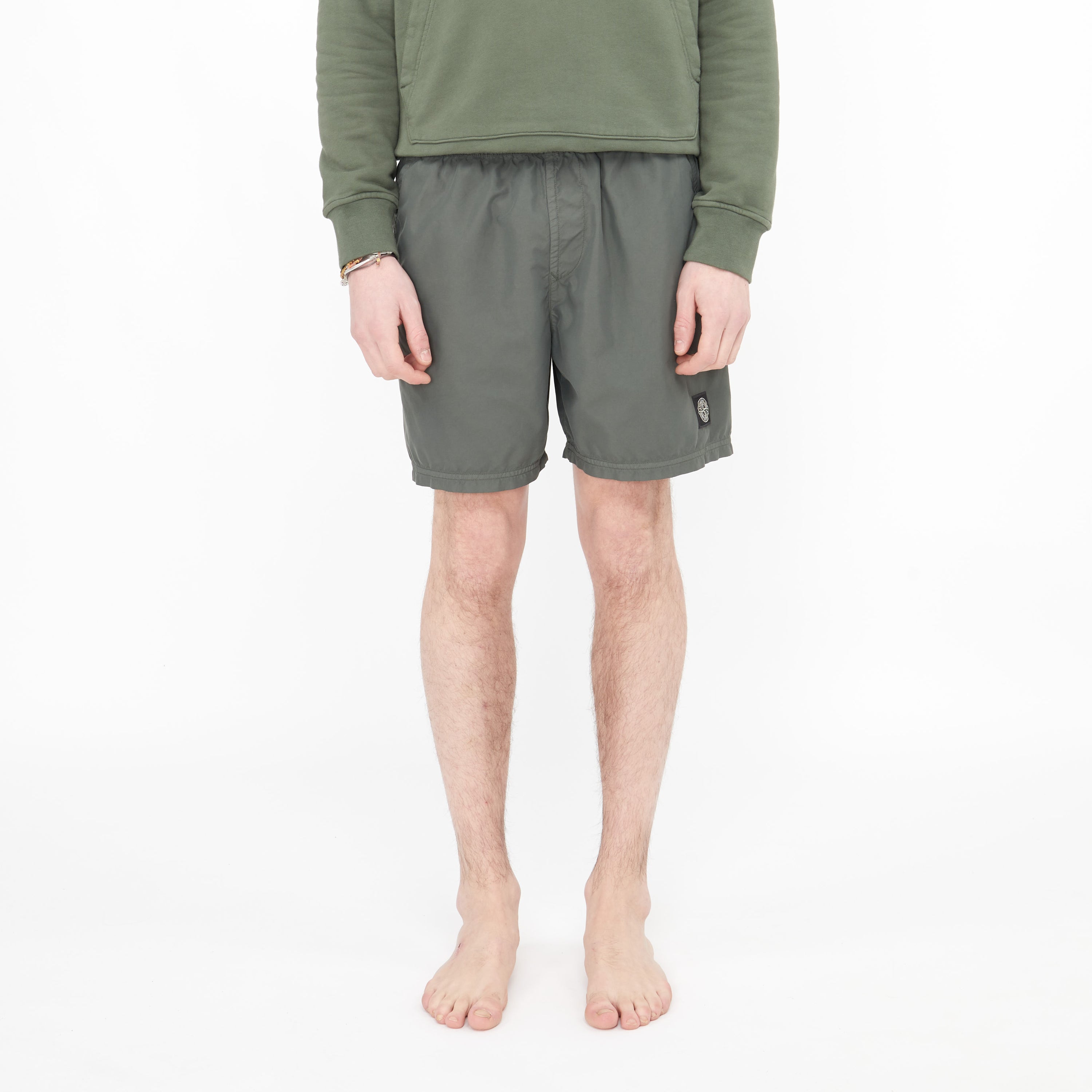 Maillot De Bain Stone Island Brushed Nylon Kaki B0946