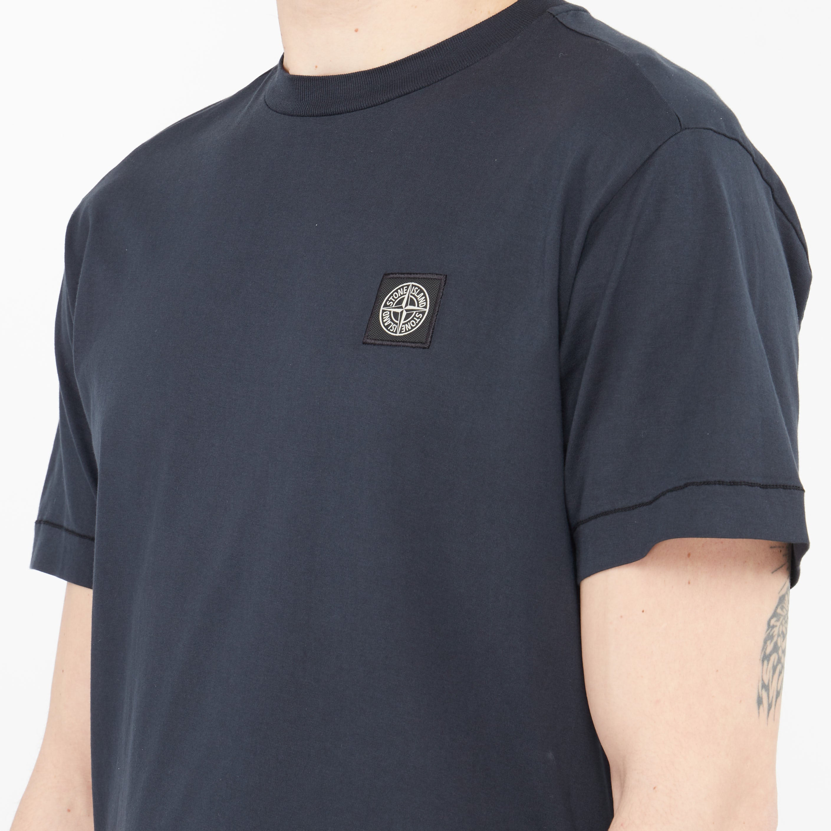 T-shirt Stone Island Logo Bleu 24113