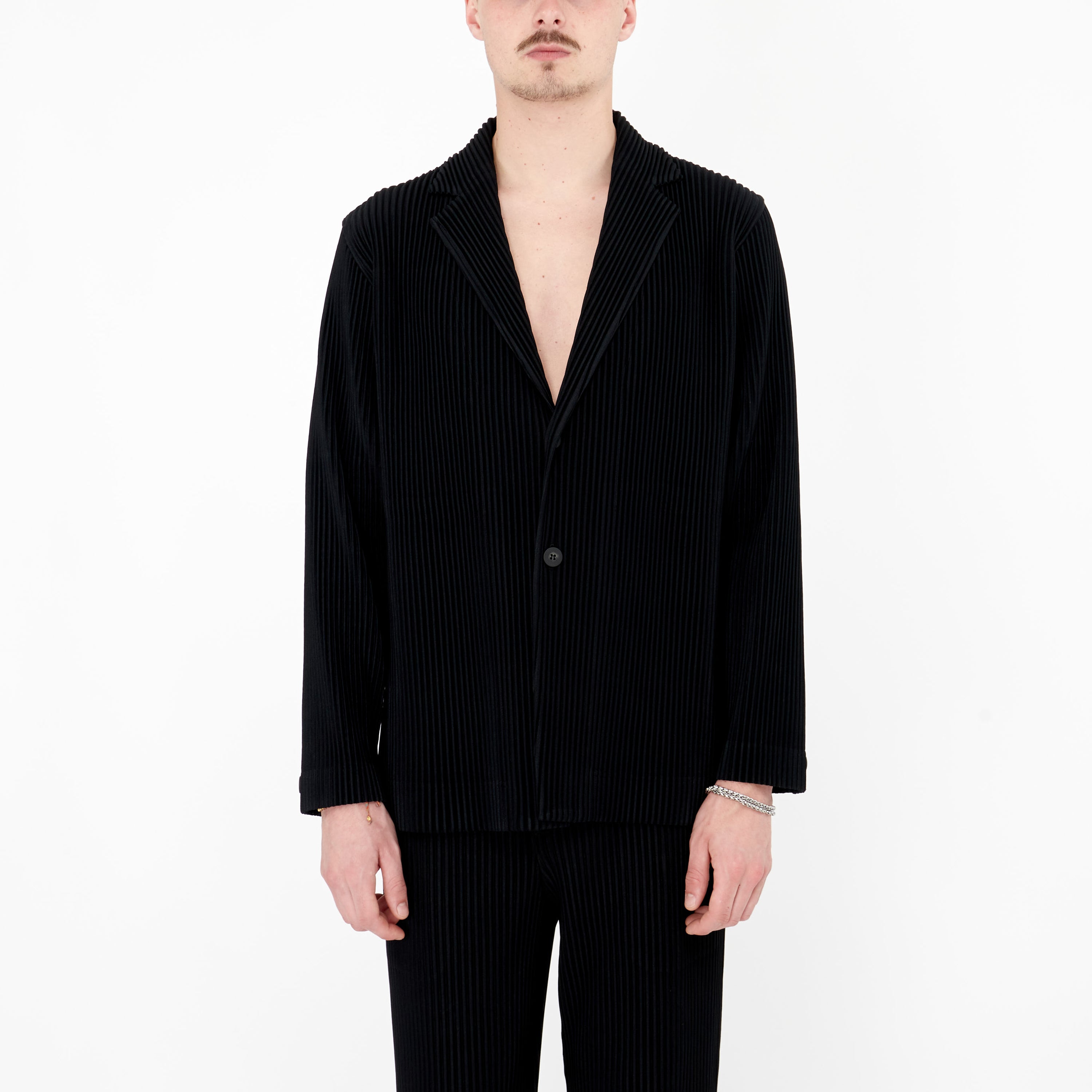 Veste Homme Plissé basics noir