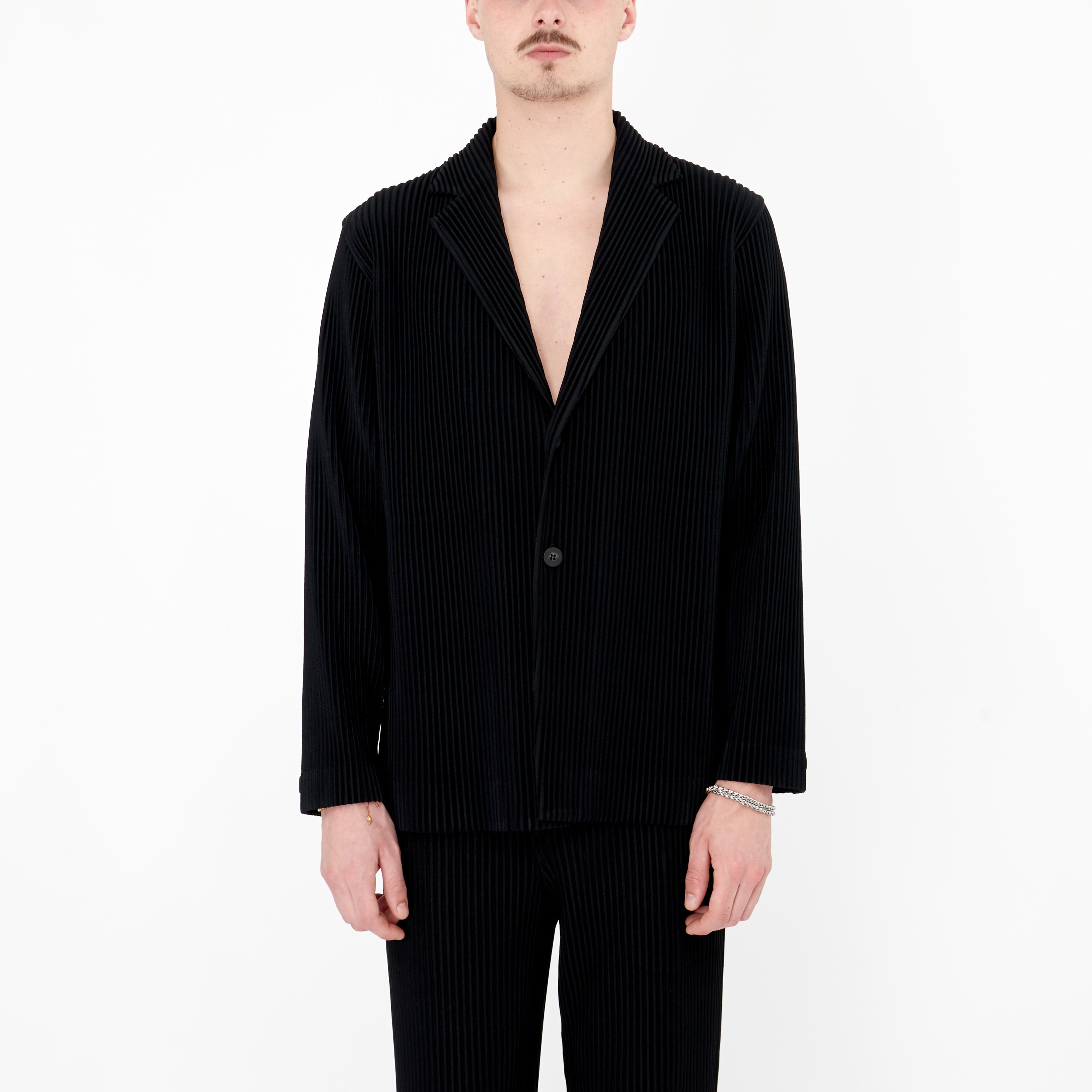 Veste Homme Plissé basics noir