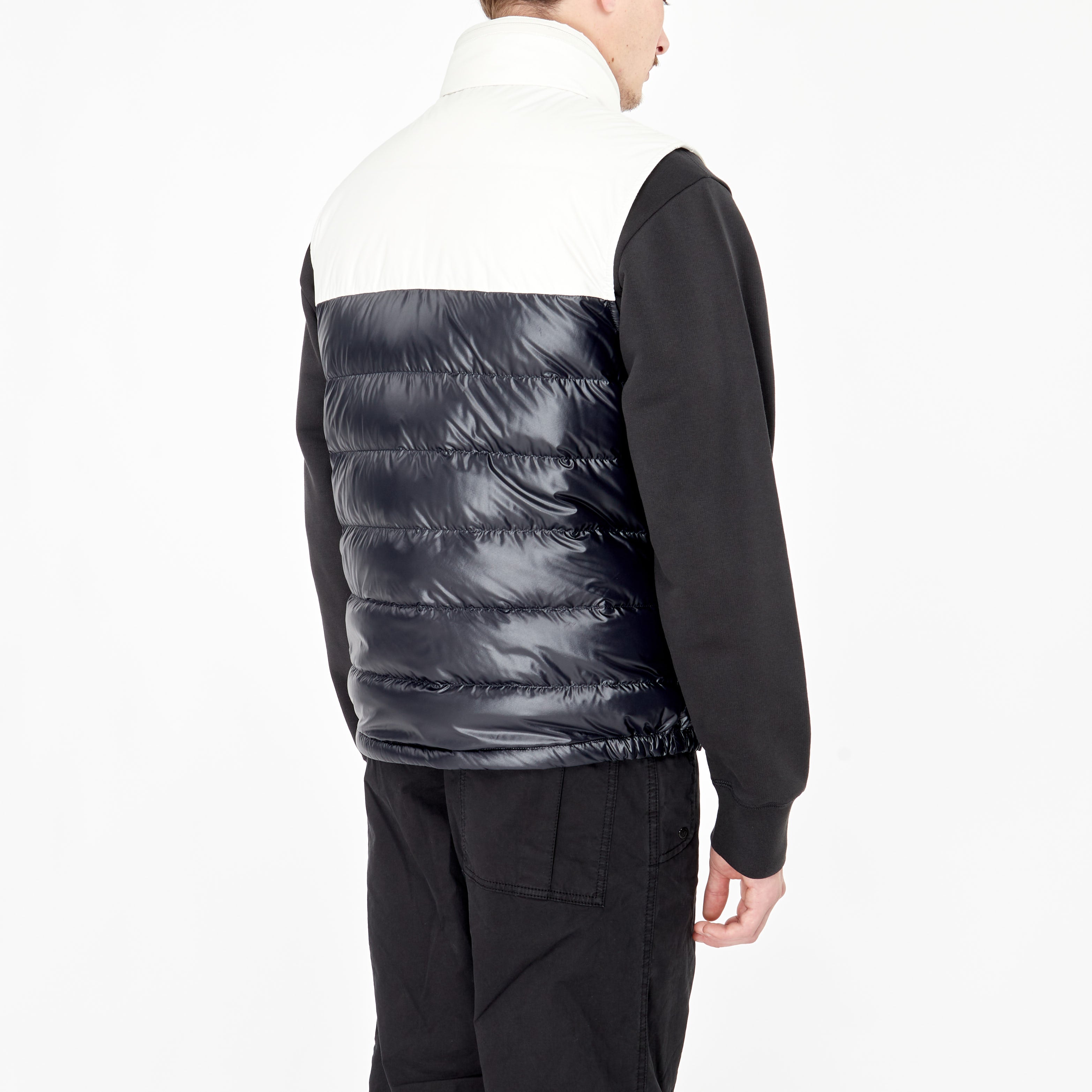 Doudoune Sans Manches Moncler Cerces Bicolore Marine