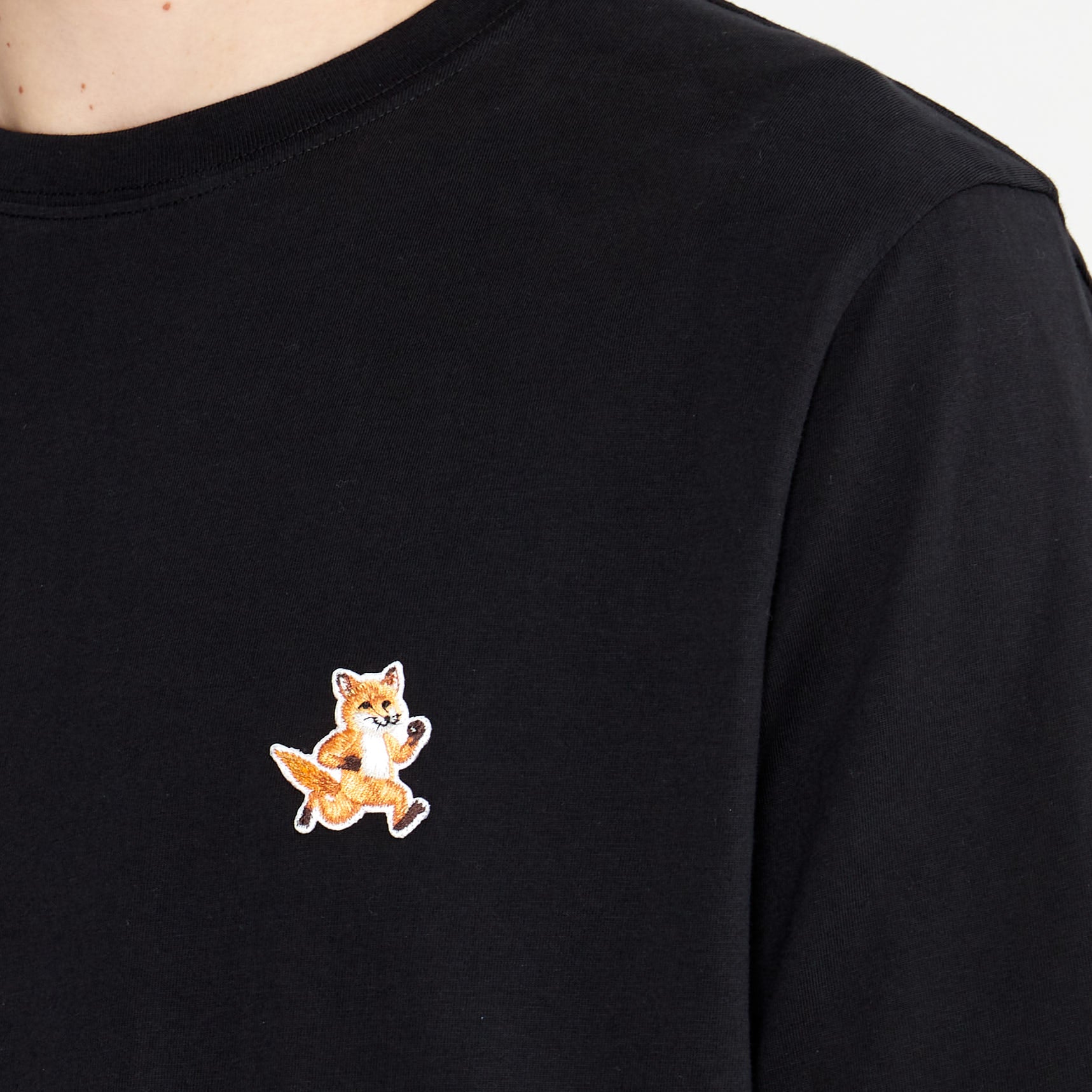 T-shirt Maison Kitsune Speedy Fox Patch Noir