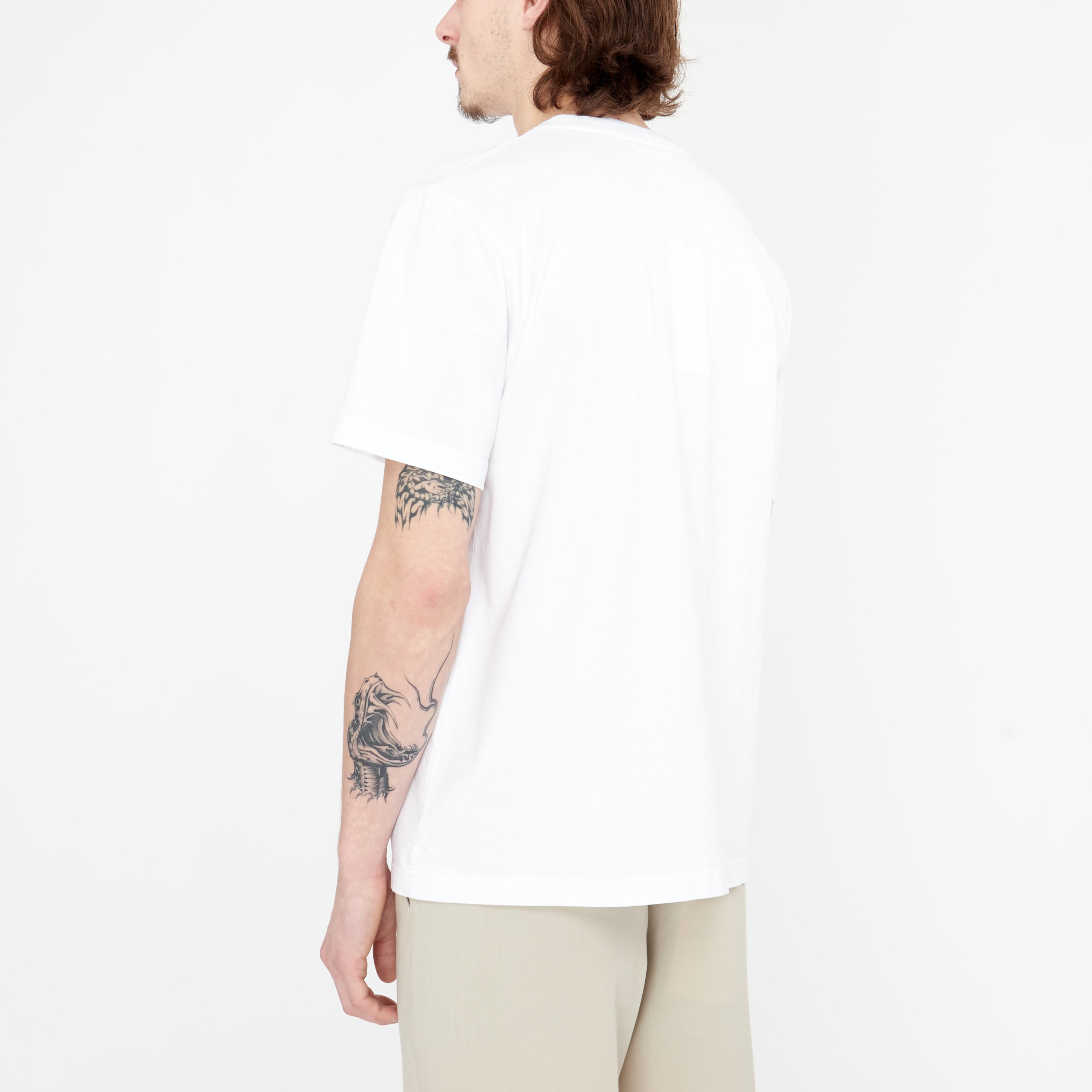 T-shirt Maison Kitsune Handwriting Comfort Blanc