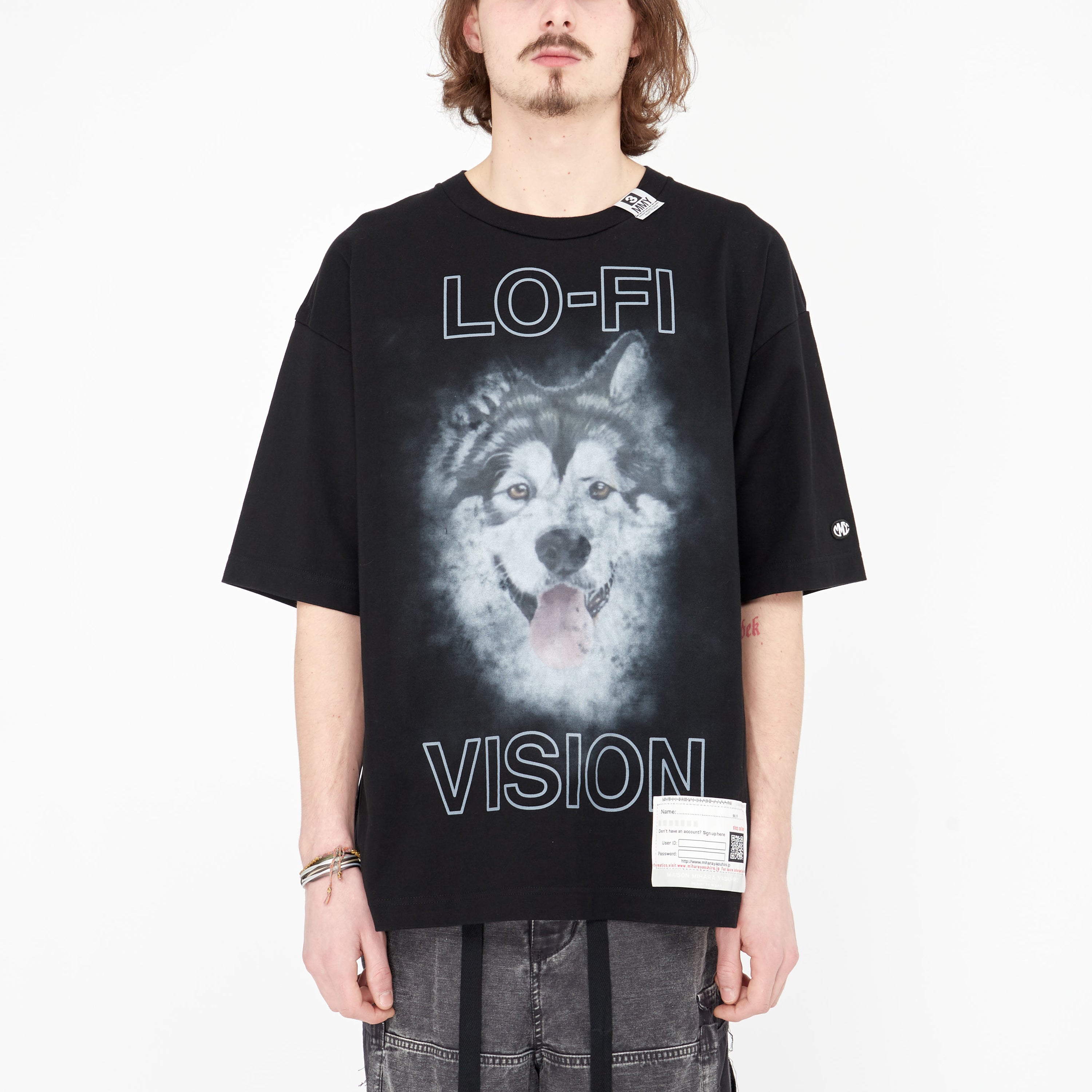 T-shirt Mihara Yasuhiro Lo-Fi Dog Noir