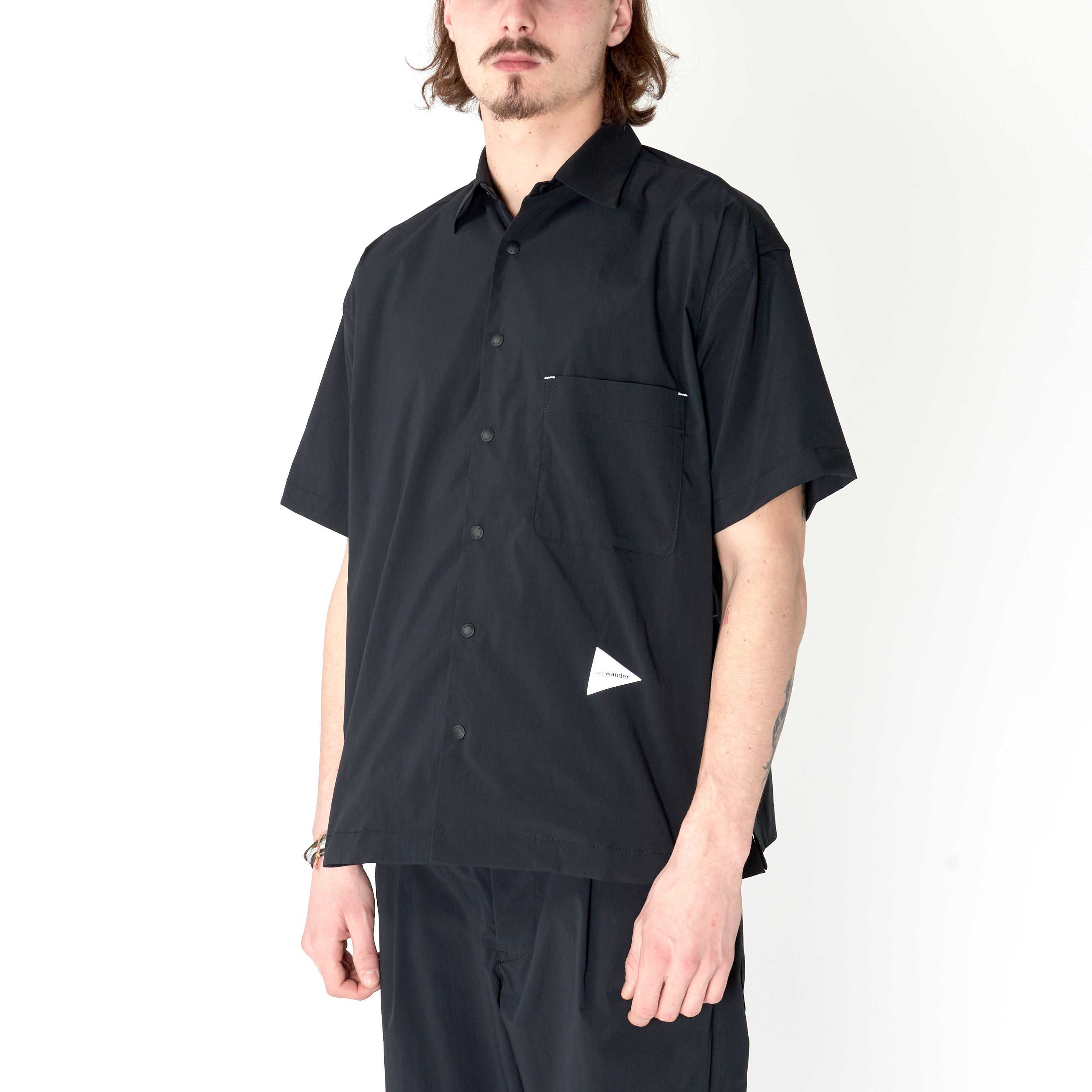 Chemise And Wander Uv Cut Stretch Noir