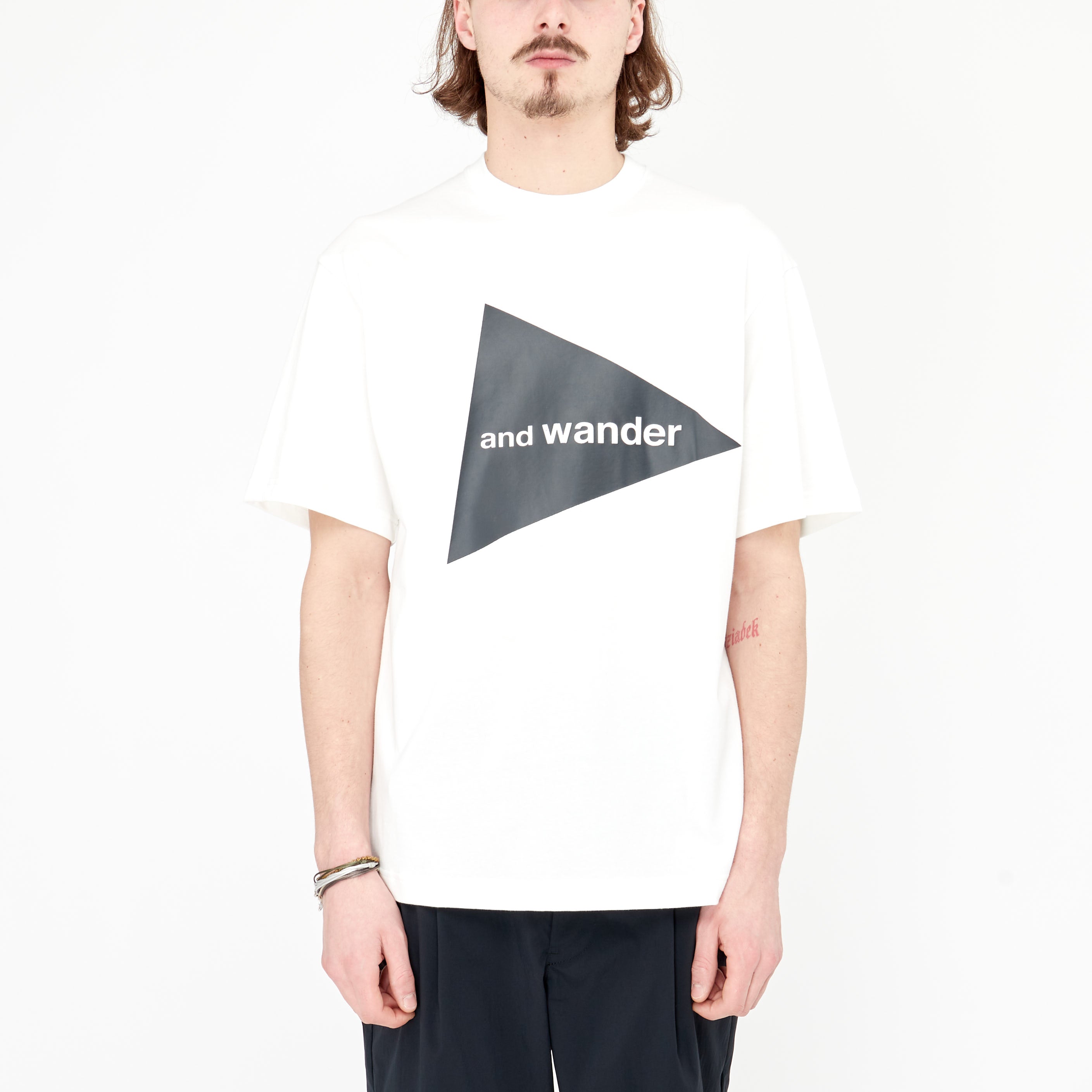T-shirt And Wander Logo Blanc