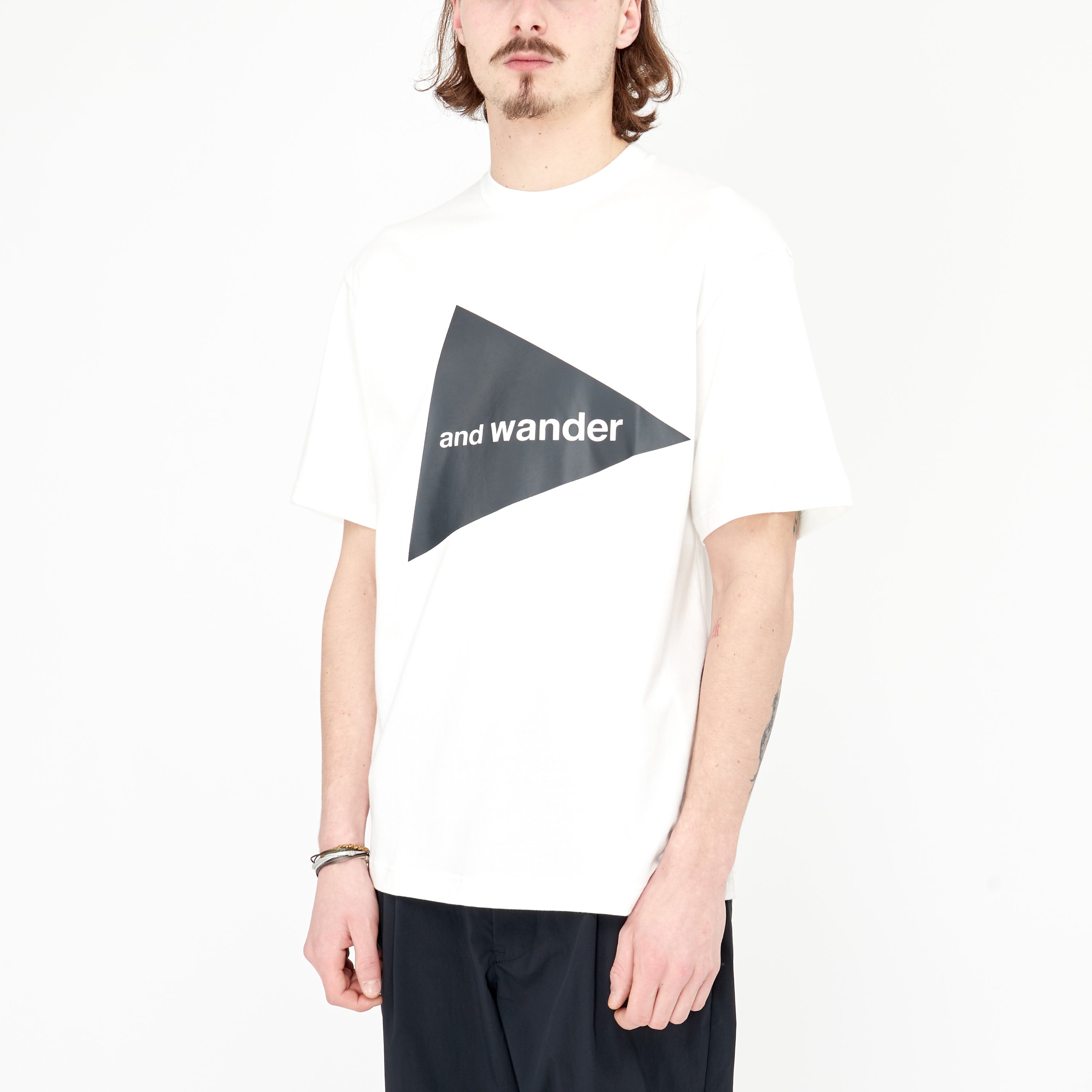 T-shirt And Wander Logo Blanc