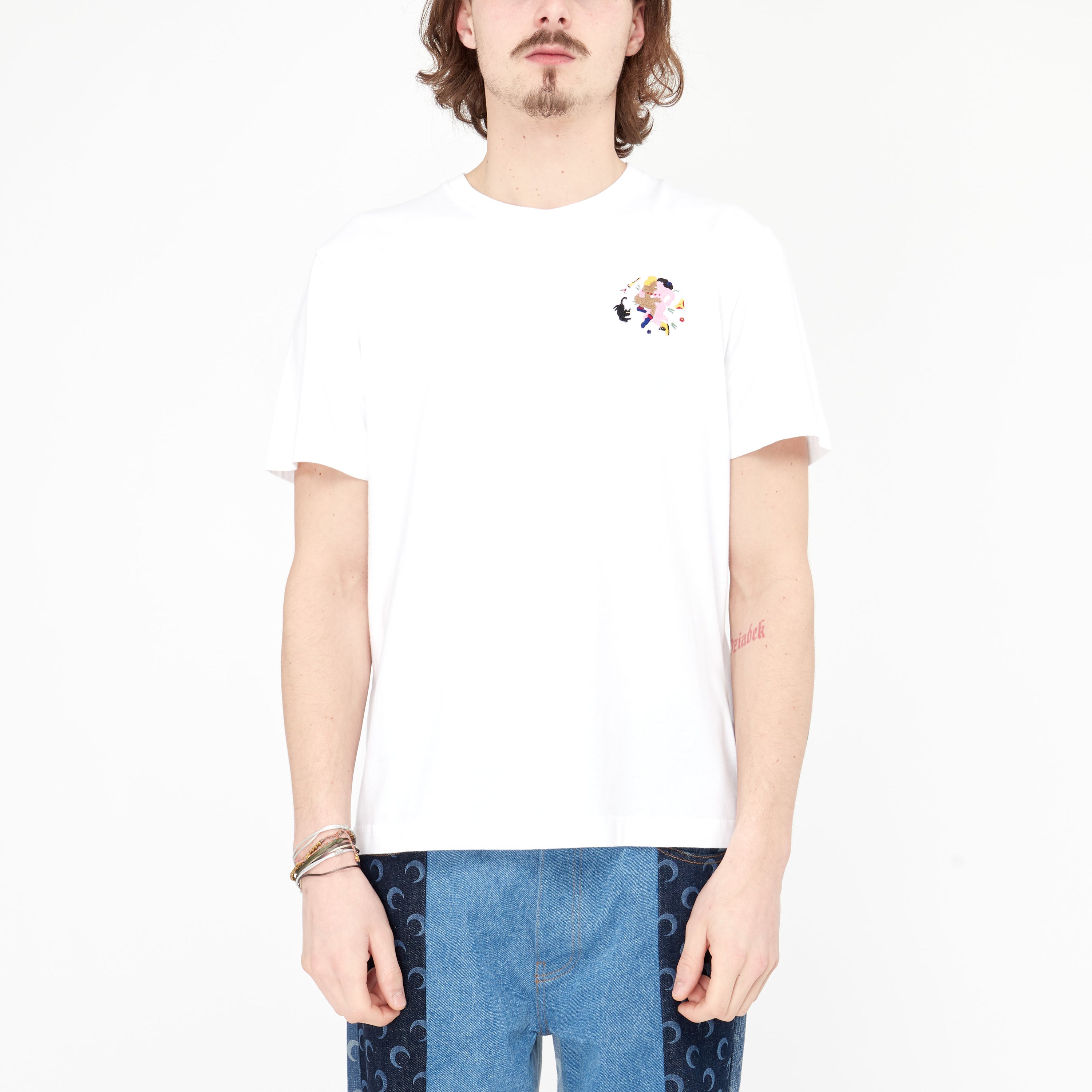 T-shirt Carne Bollente Summer Damp Blanc