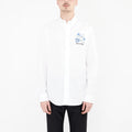 Givenchy Shirt with White Flower Embroidery