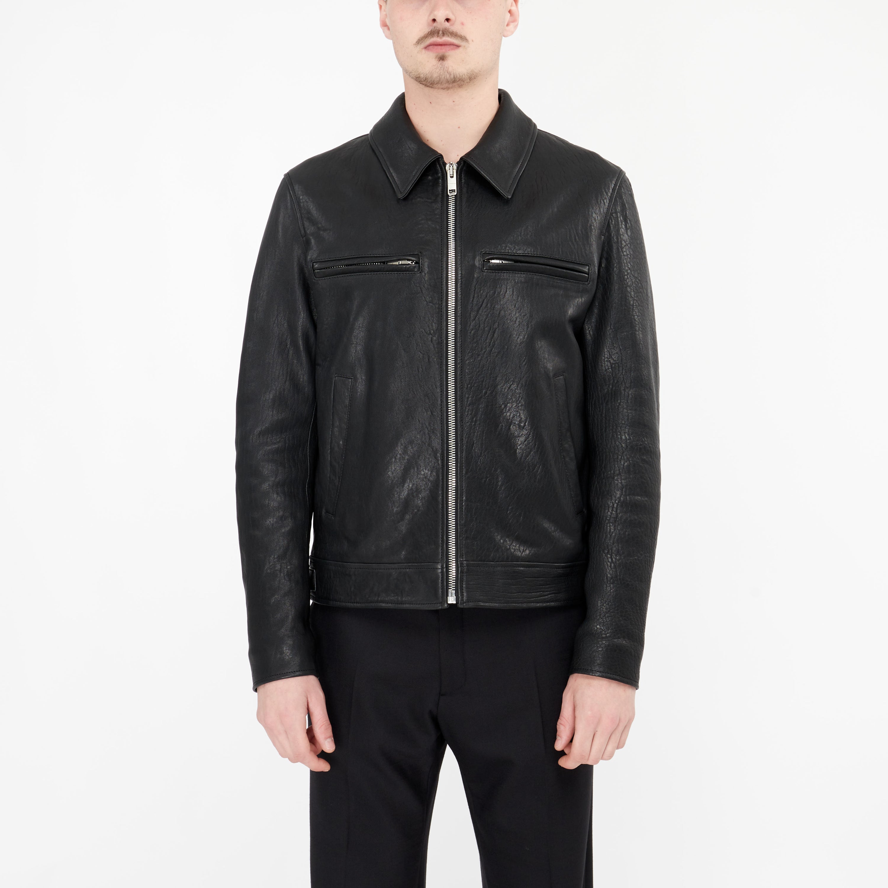Blouson En Cuir Givenchy Noir