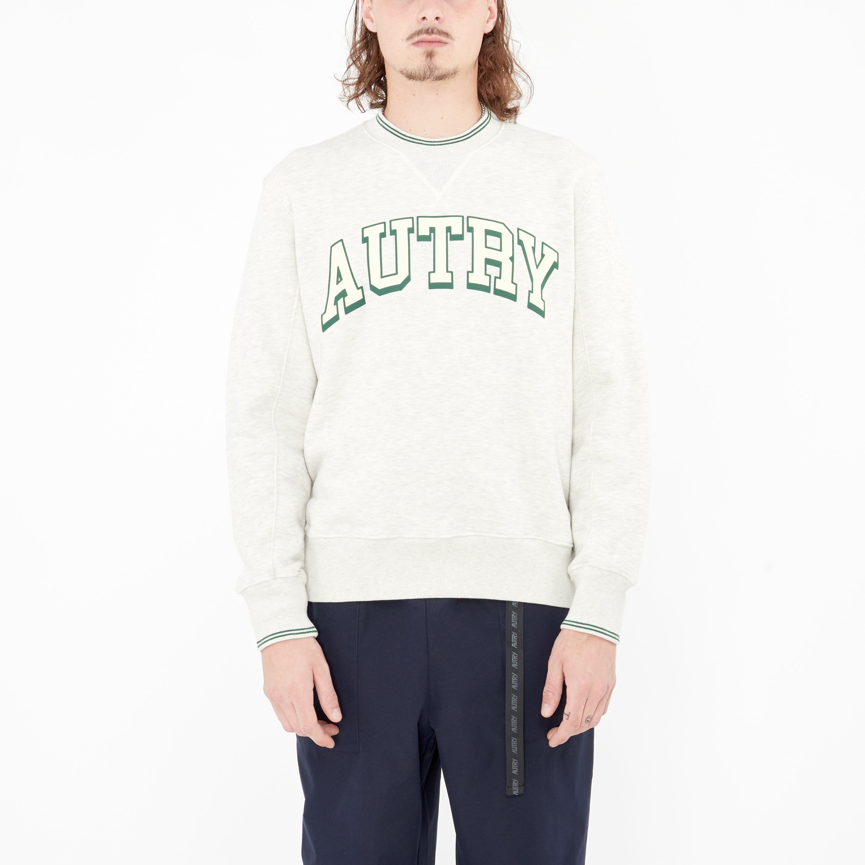 Sweatshirt Autry à Logo Gris