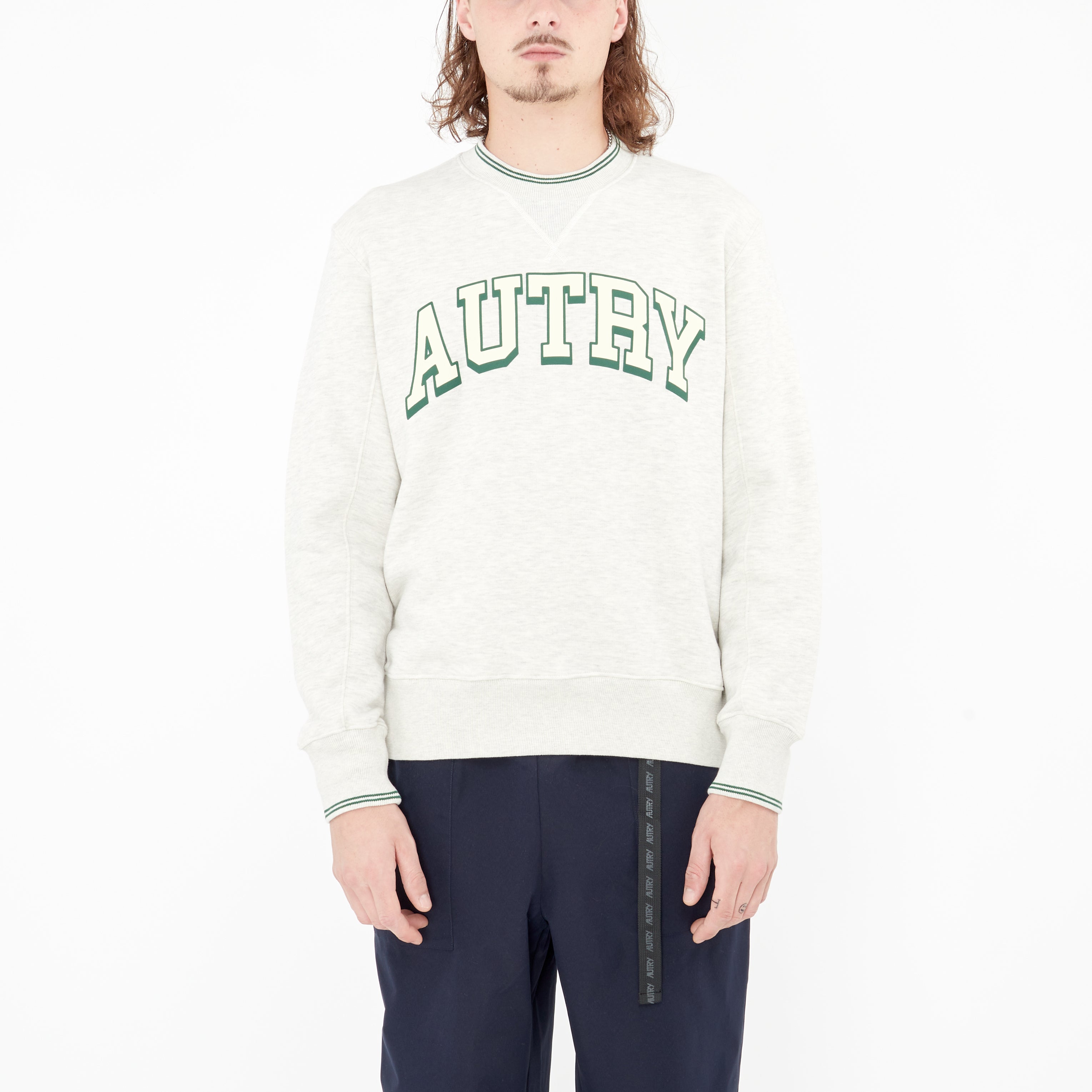 Sweatshirt Autry à Logo Gris