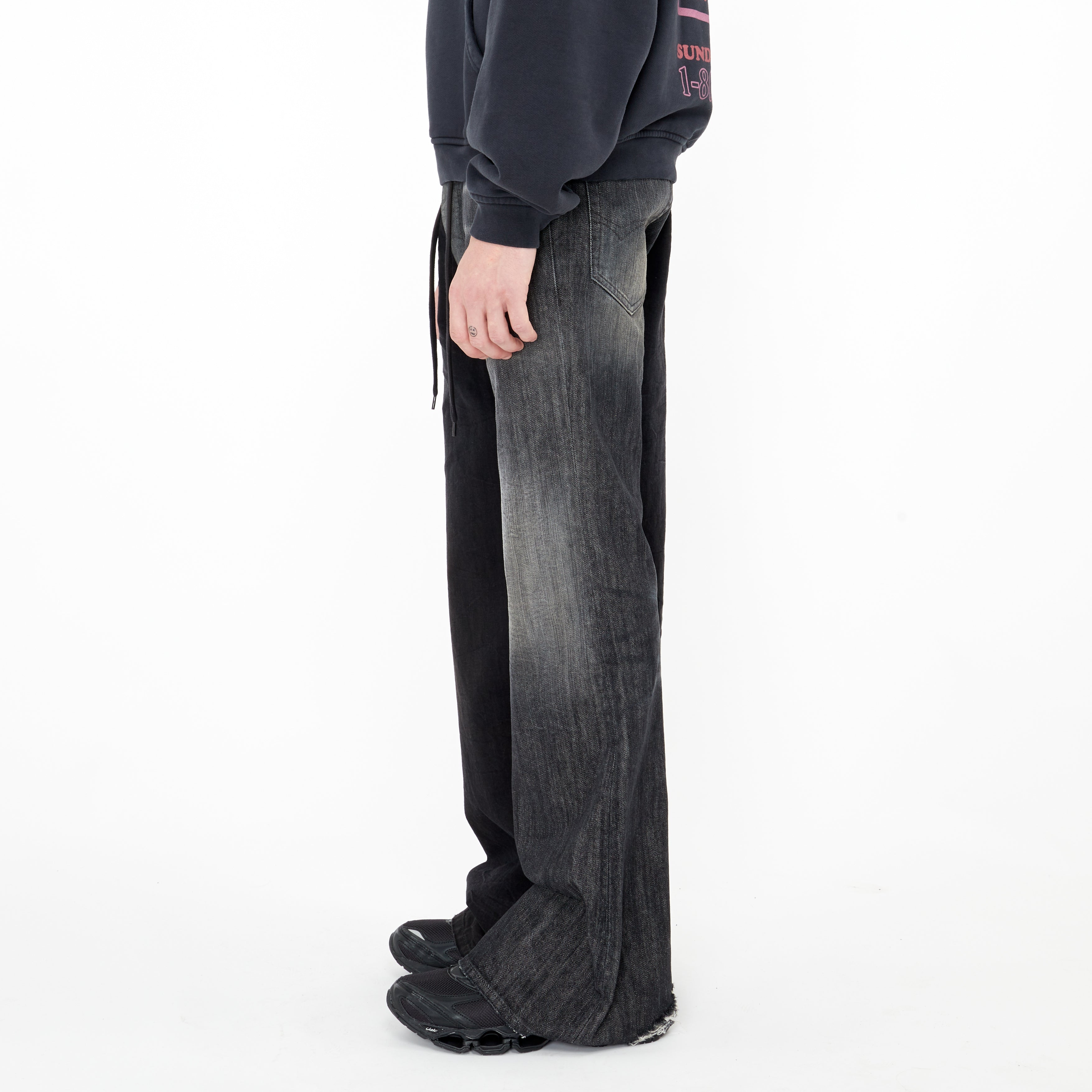 Balenciaga Fifty Fifty Jeans Black