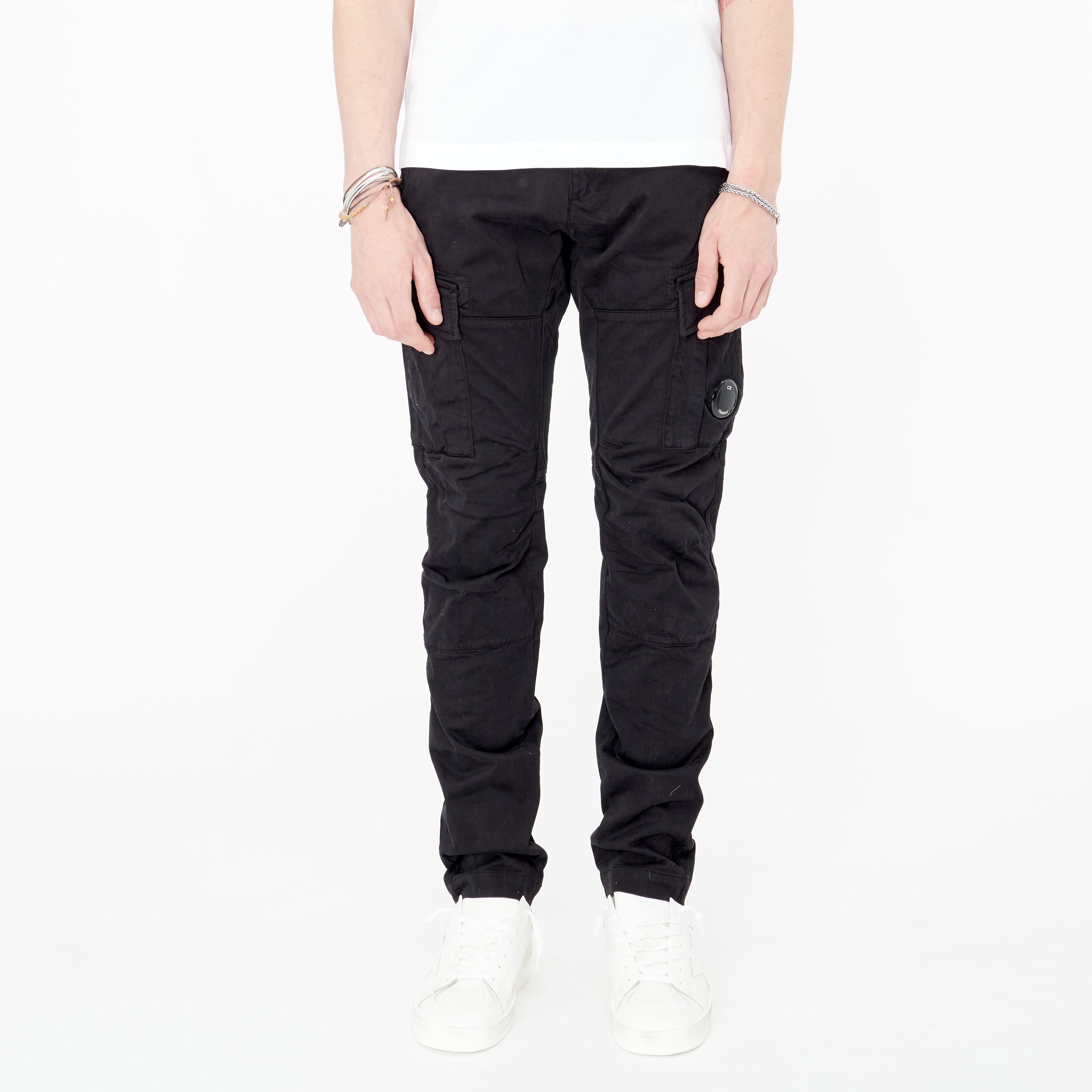 Pantalon Cargo C.P. Company Stretch Sateen 999 Noir