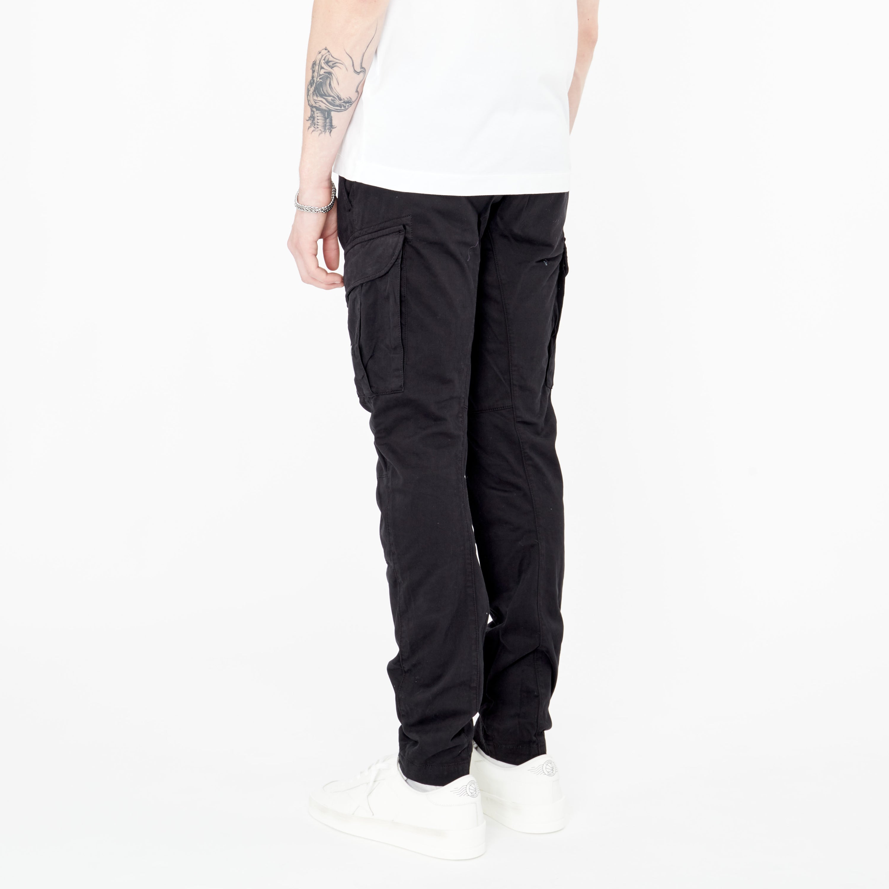 Pantalon Cargo Cp Company Stretch Sateen Noir