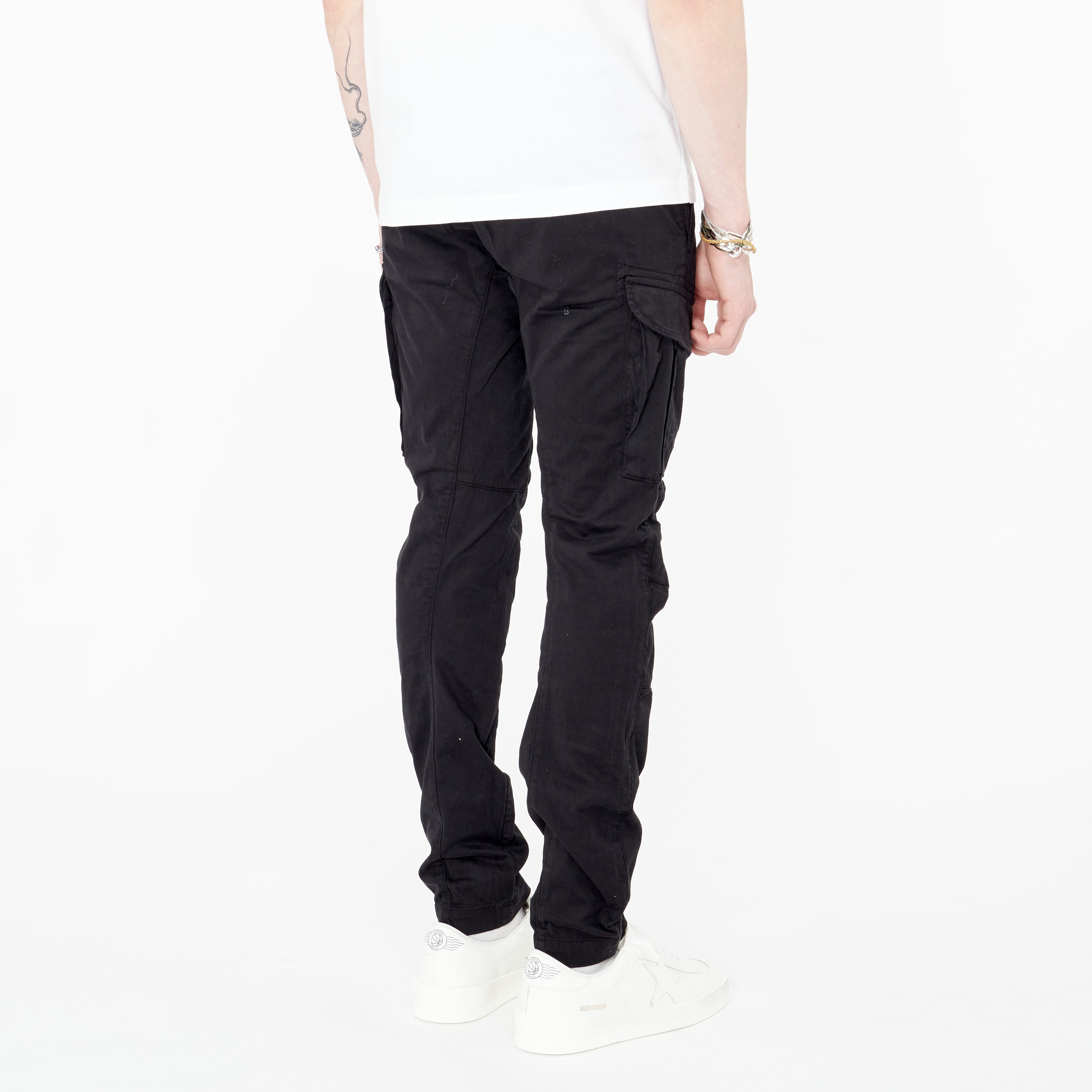 Pantalon Cargo Cp Company Stretch Sateen Noir