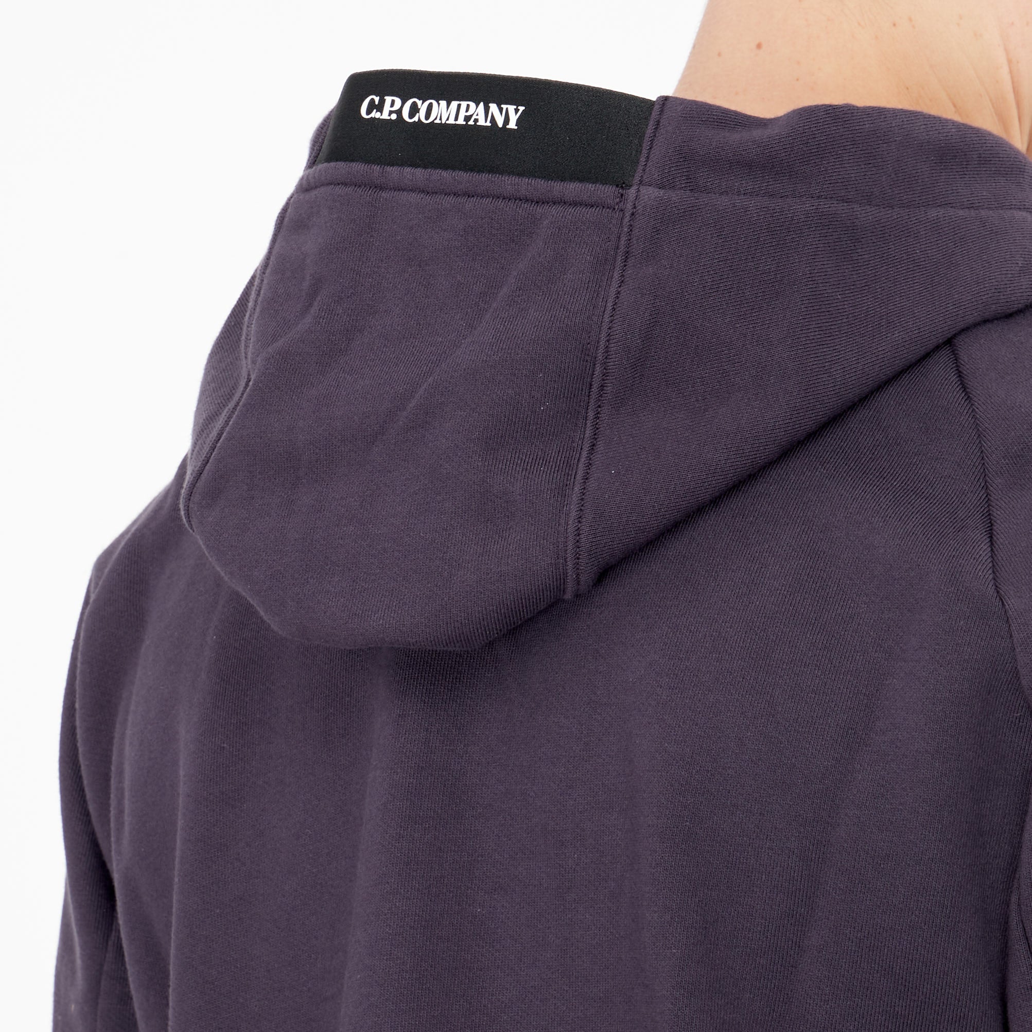 Sweatshirt zippé C.P. Company Diagonal Goggle Capuche Nightshade