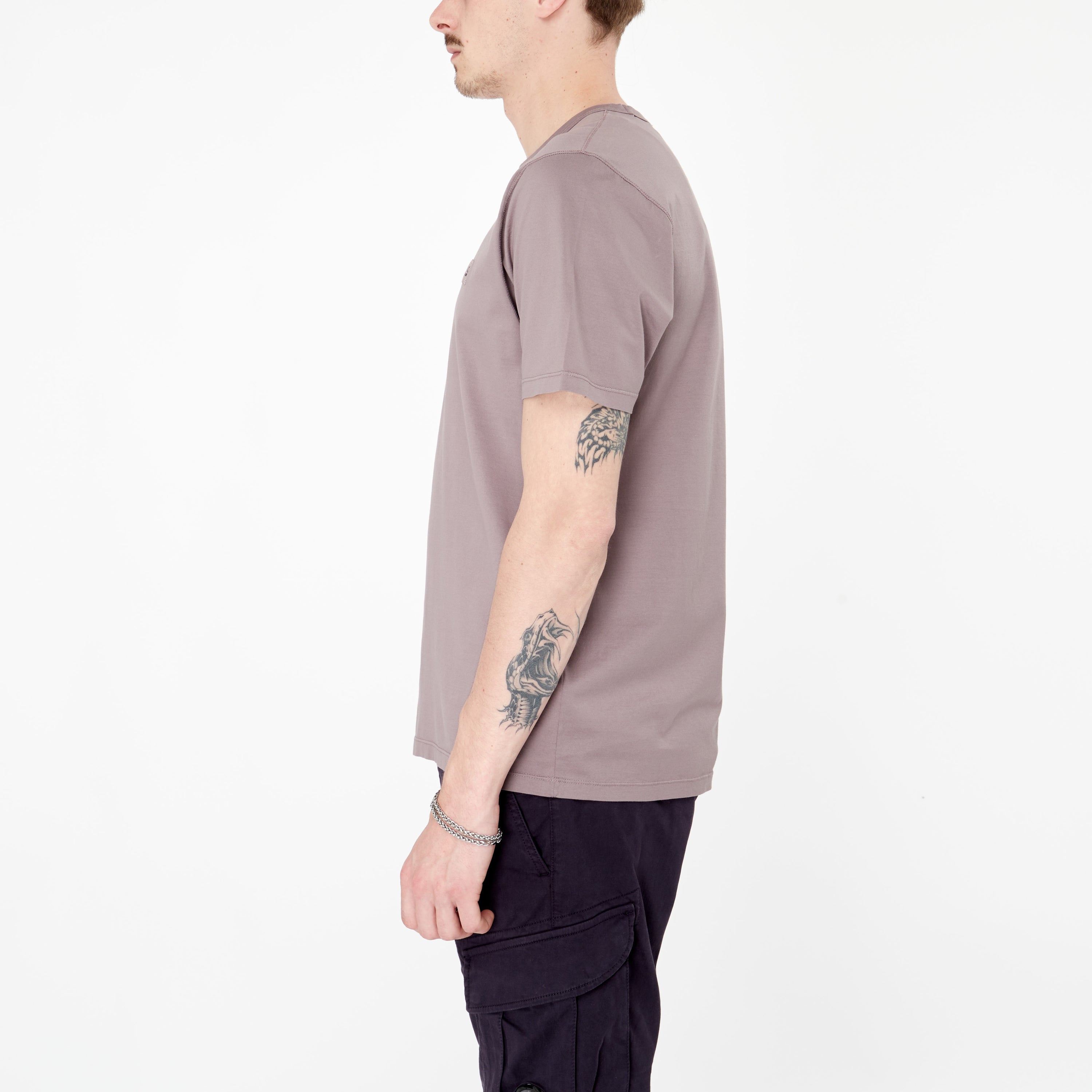 T-shirt Cp Company 70/2 Logo Violet