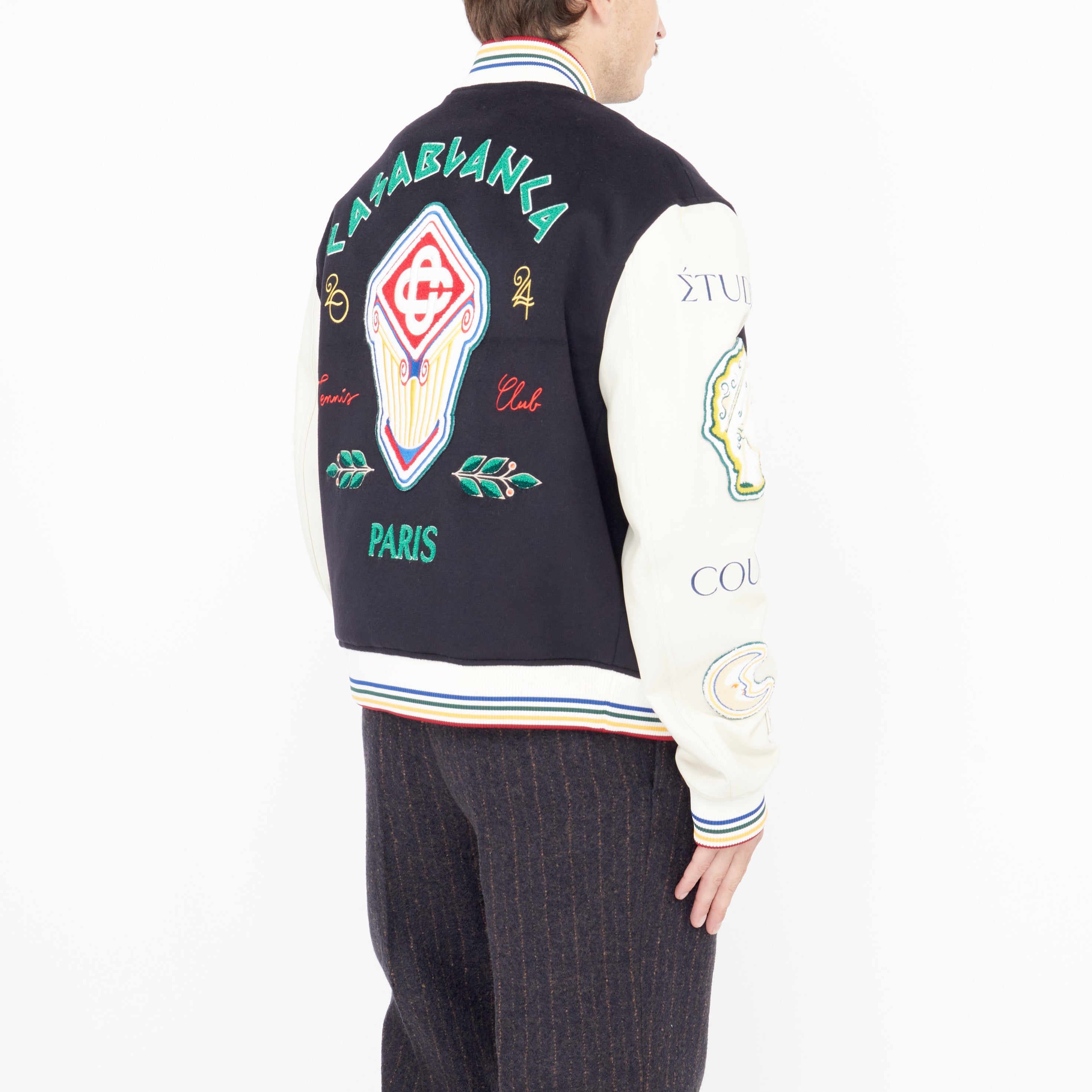 Bomber Casablanca Chenille Patchwork