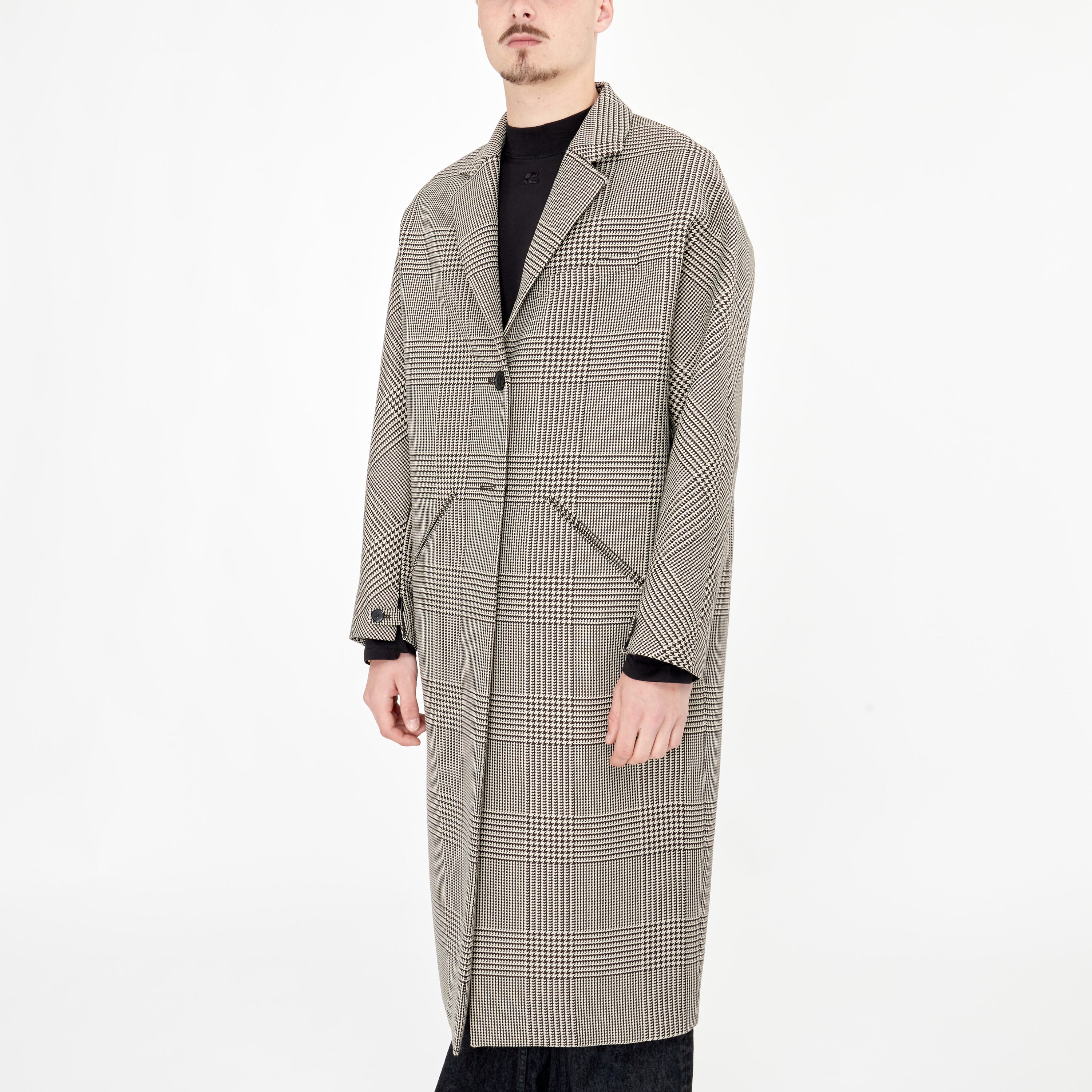 Manteau Courrèges Cocoon Prince de Galles
