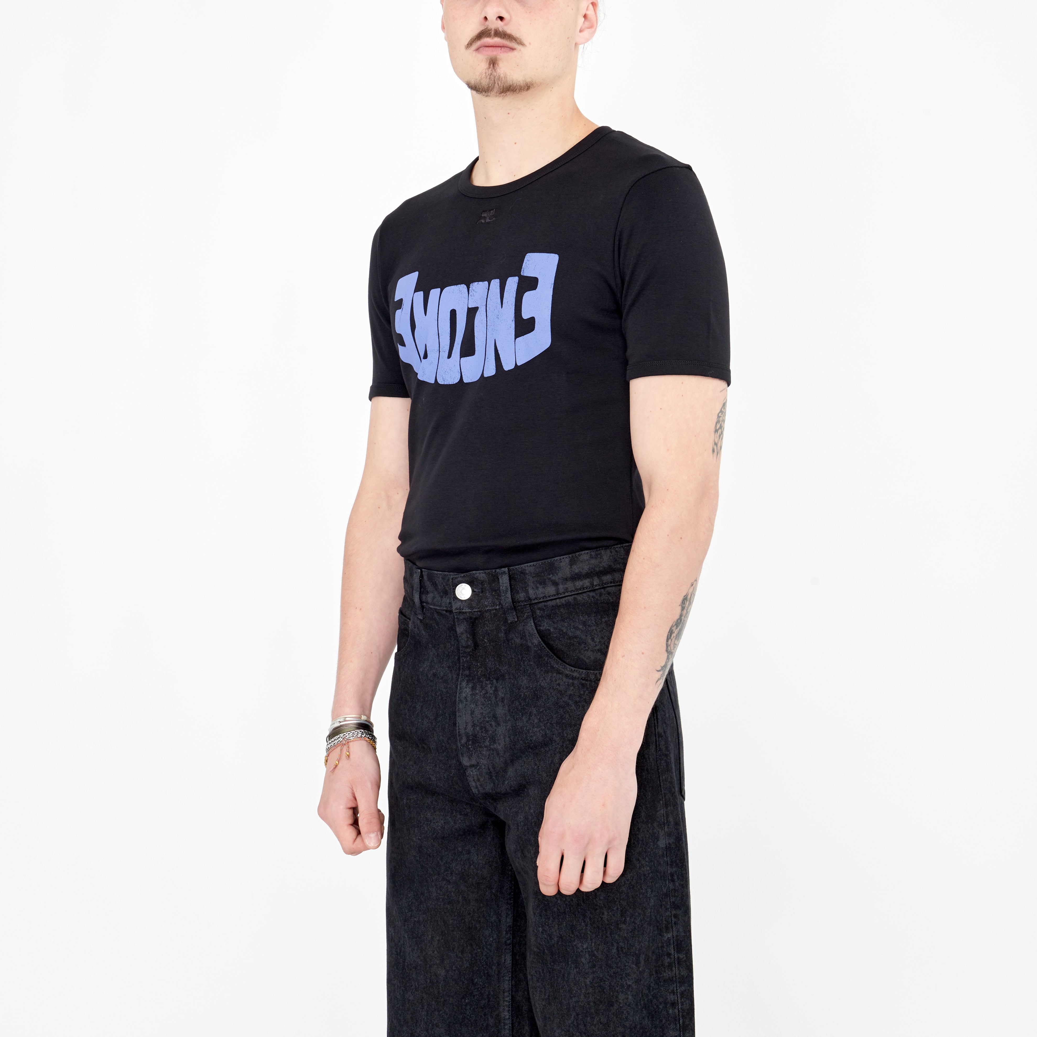 T-shirt Courrèges Encore Noir