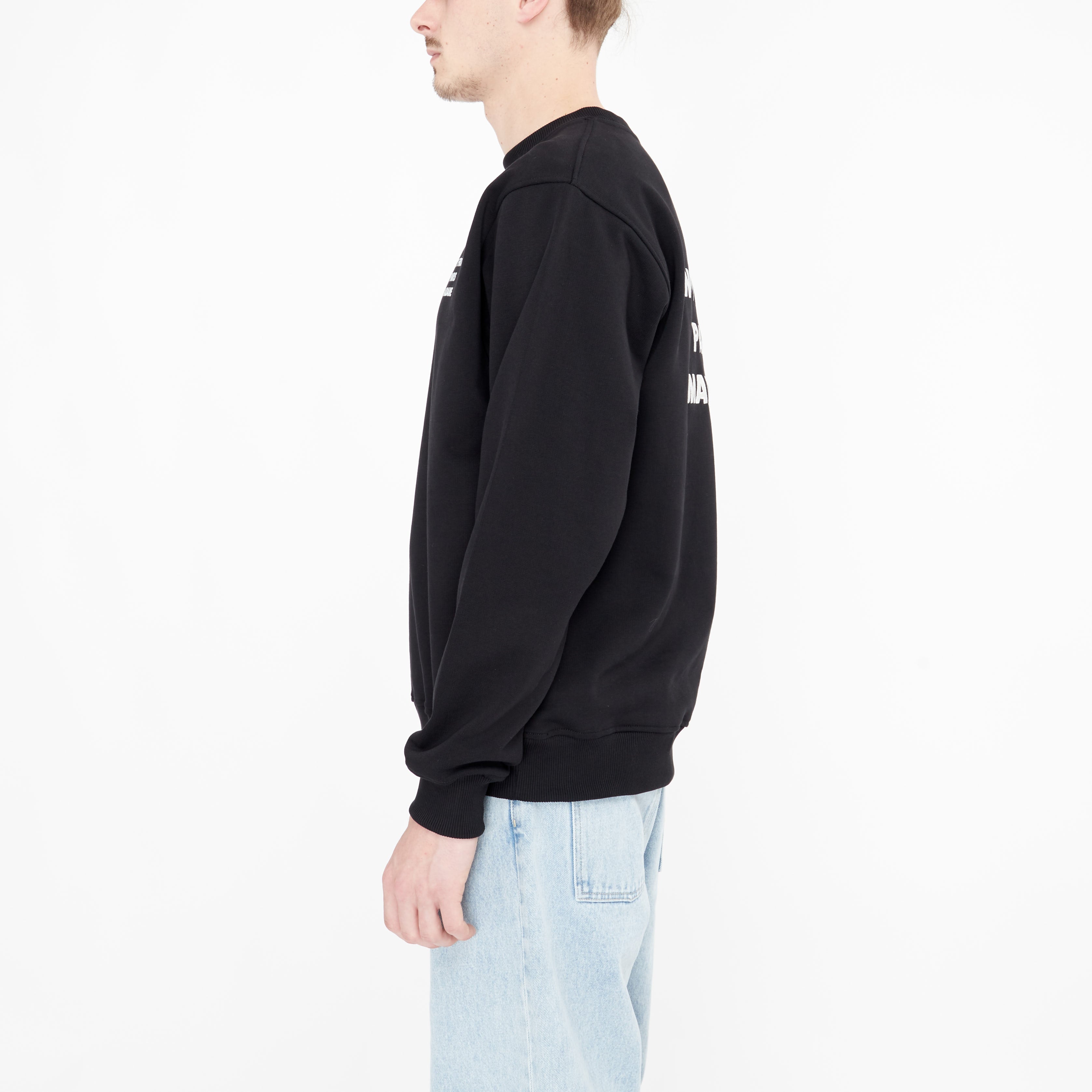 Le Sweatshirt Slogan Drôle De Monsieur Noir