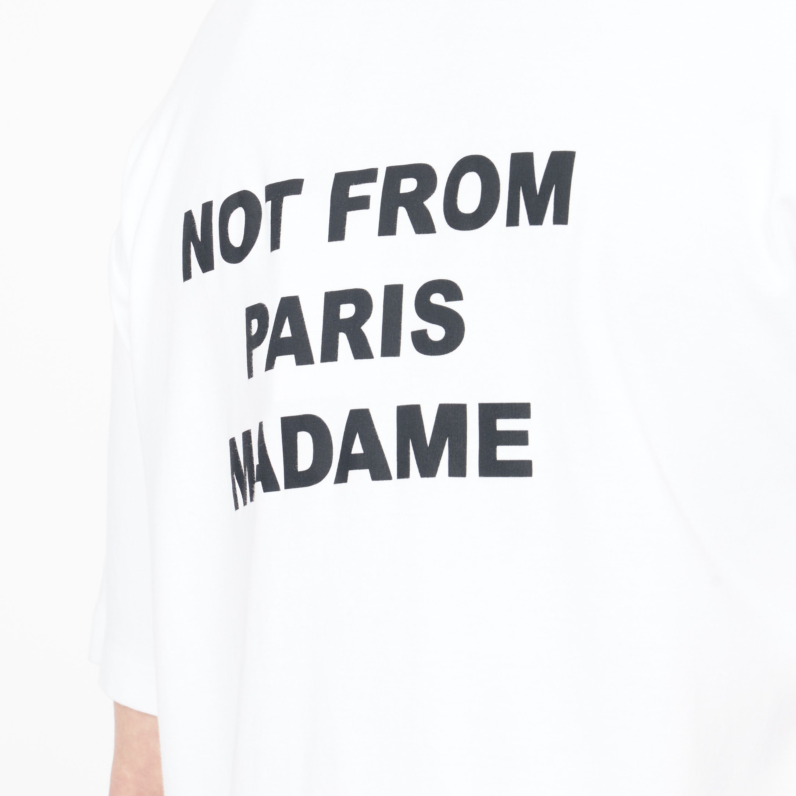 Le T-shirt Slogan Drôle De Monsieur Blanc