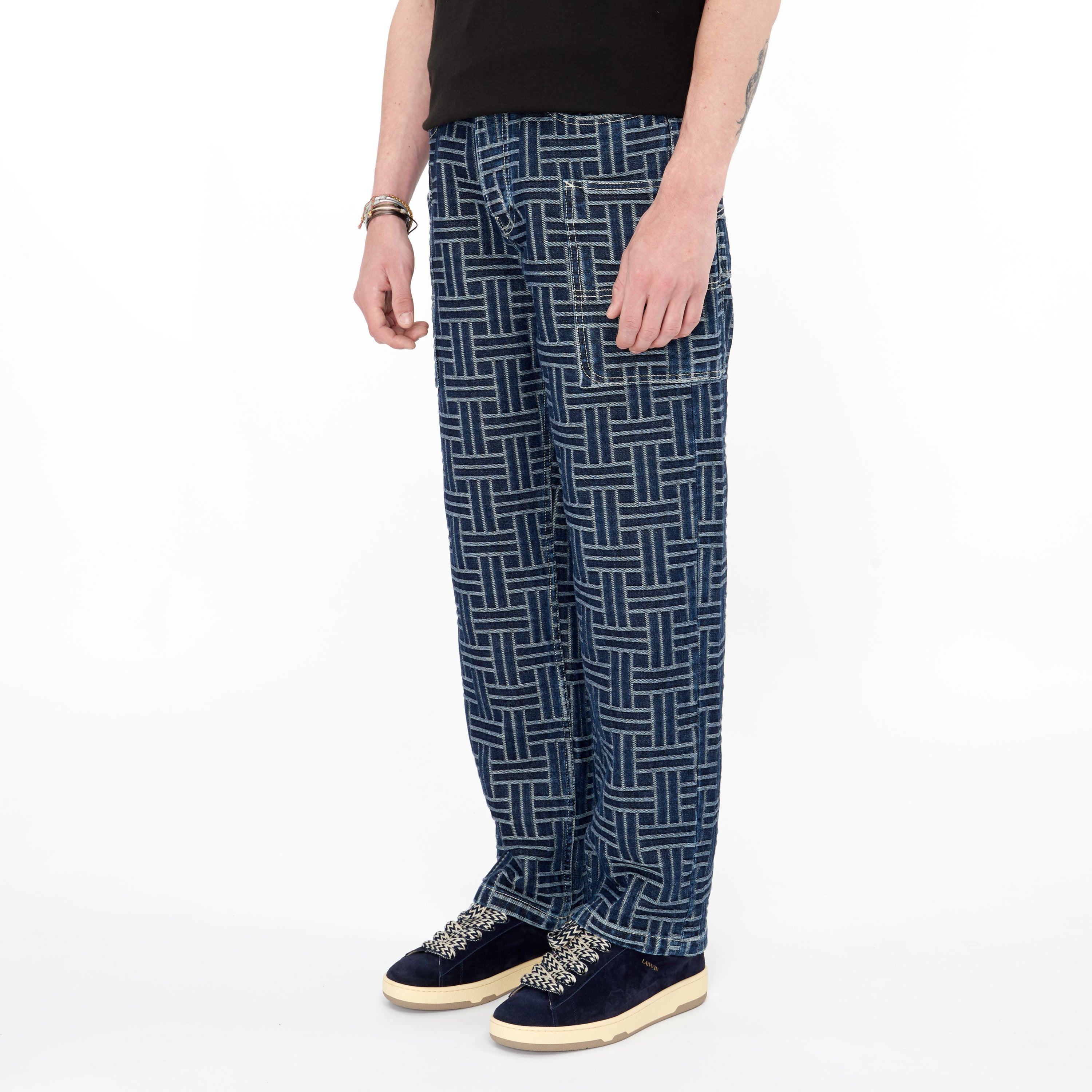 Jeans Kenzo Cargo Broderie Denim Japonais