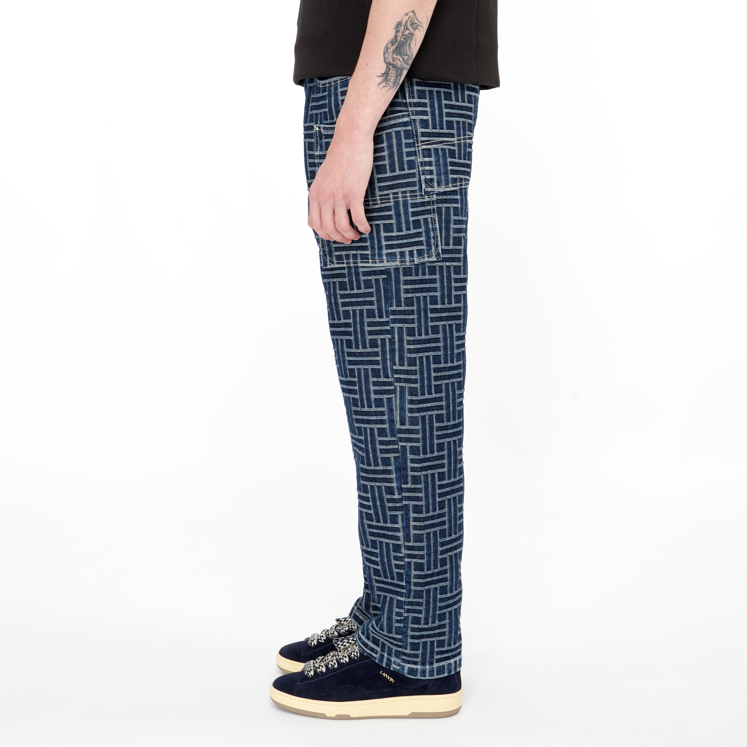 Jeans Kenzo Cargo Broderie Denim Japonais