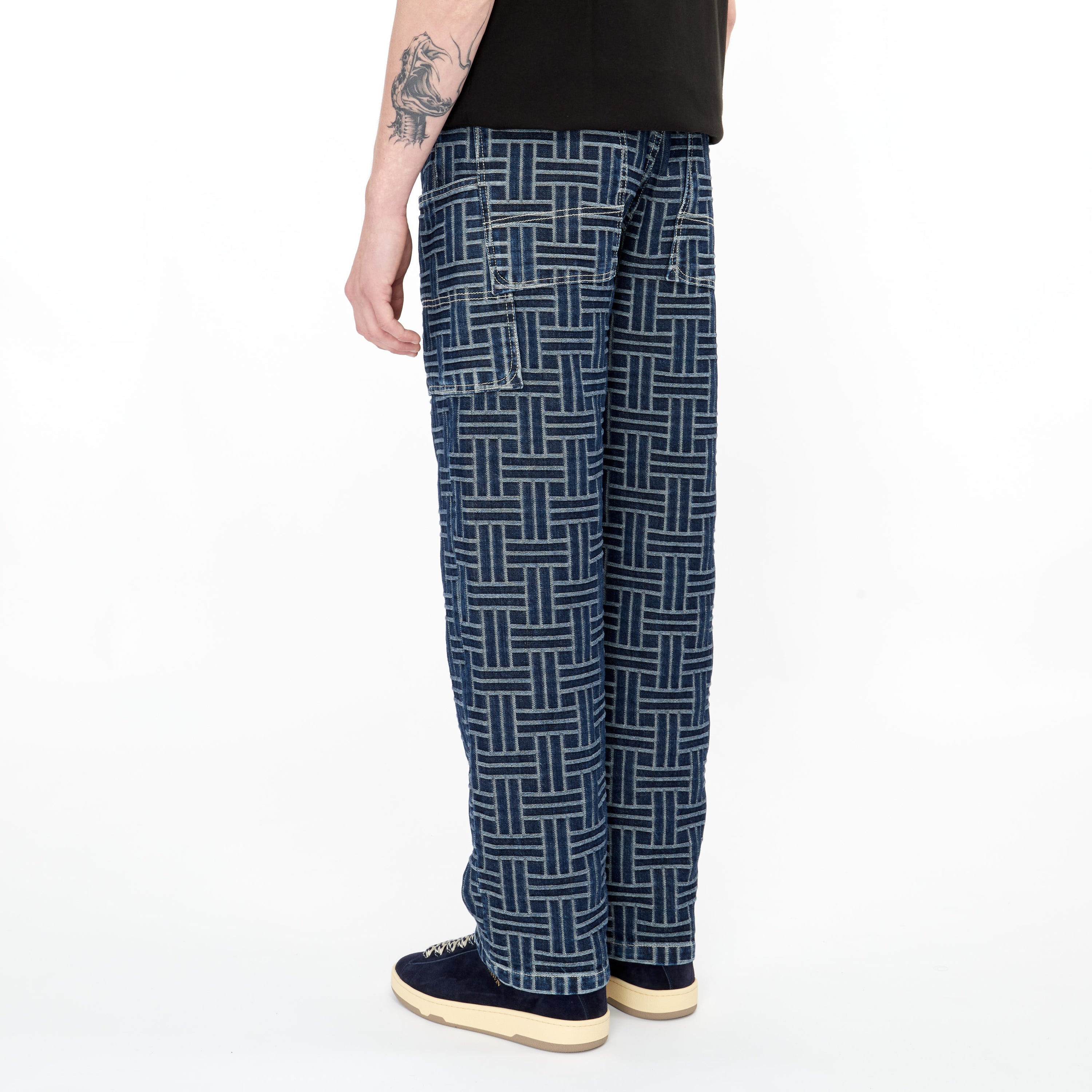 Jeans Kenzo Cargo Broderie Denim Japonais