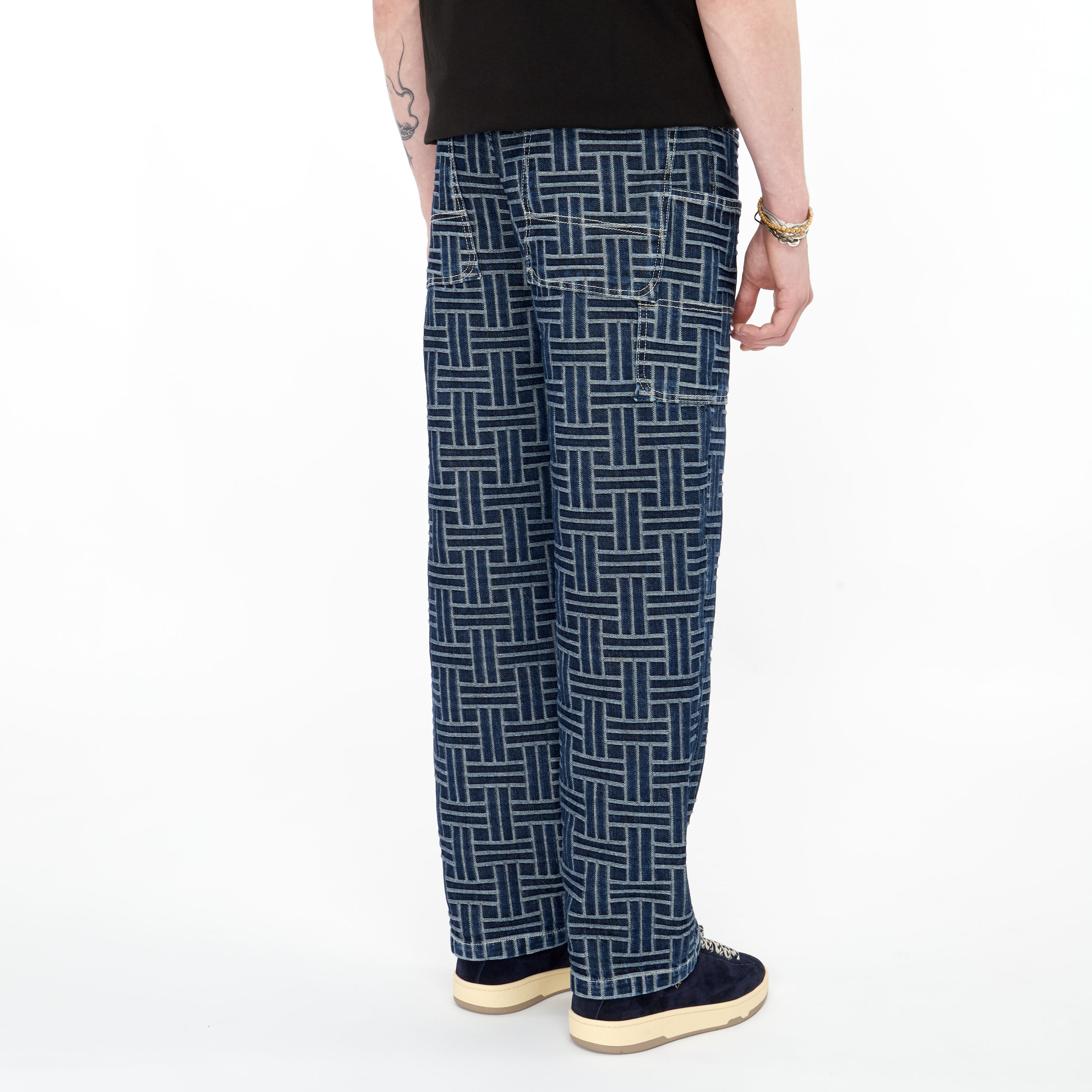 Jeans Kenzo Cargo Broderie Denim Japonais