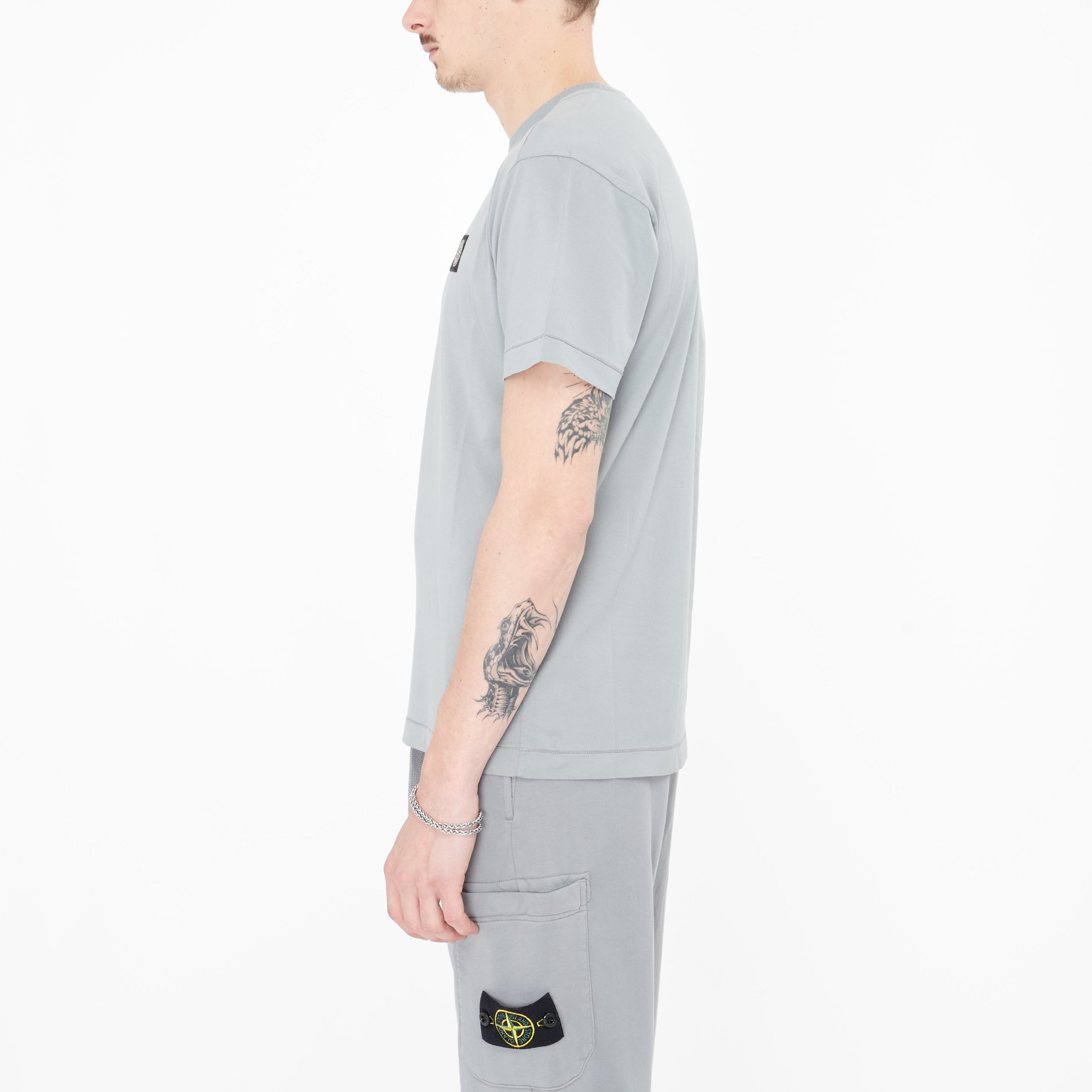 T-shirt Stone Island Logo Gris 24113