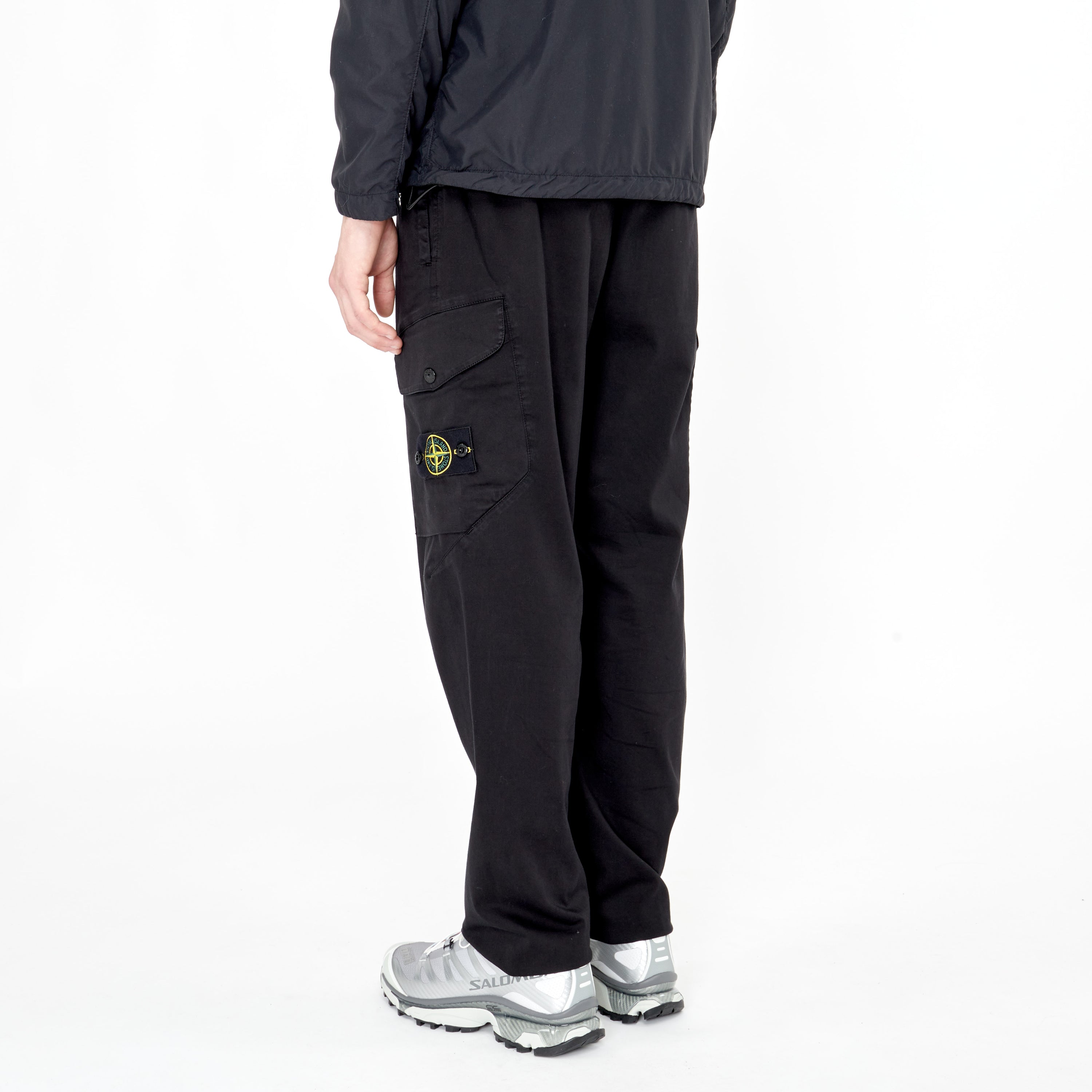 Pantalon Cargo Droit Stone Island Noir 33908