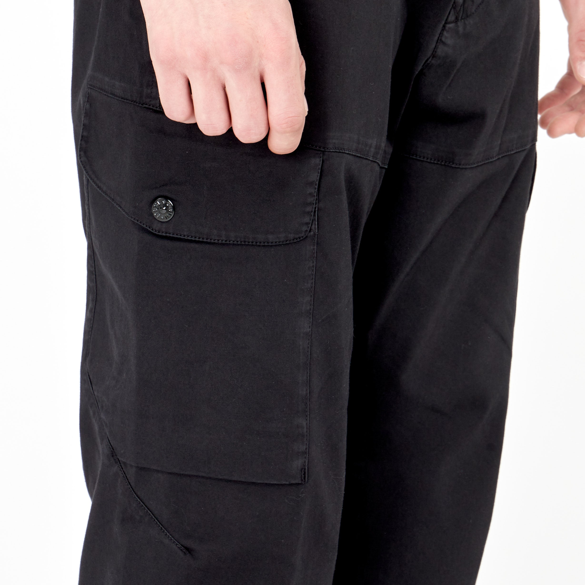 Pantalon Cargo Droit Stone Island Noir 33908