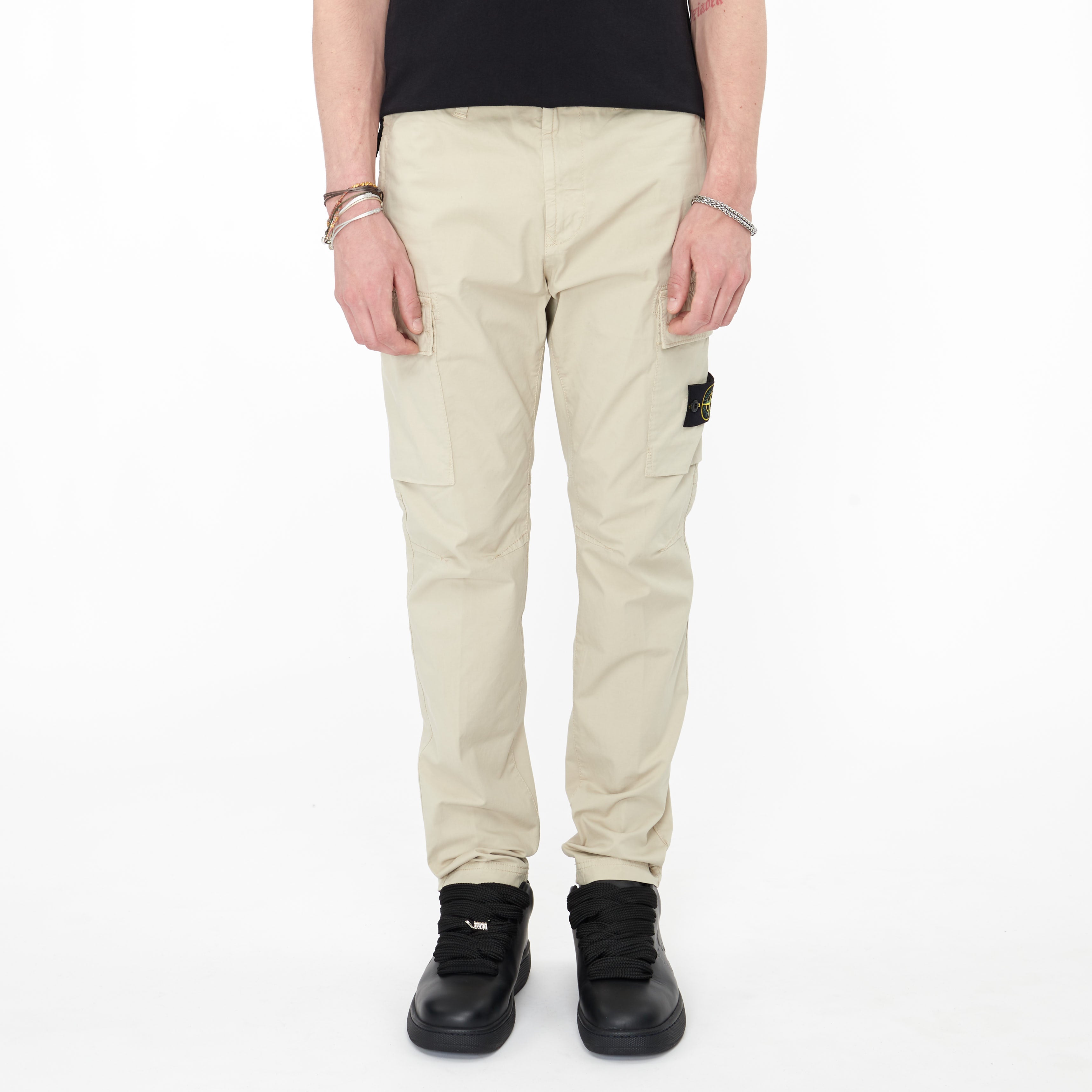 Pantalon Stone Island Supima Coton Twill Stretch Beige 30410