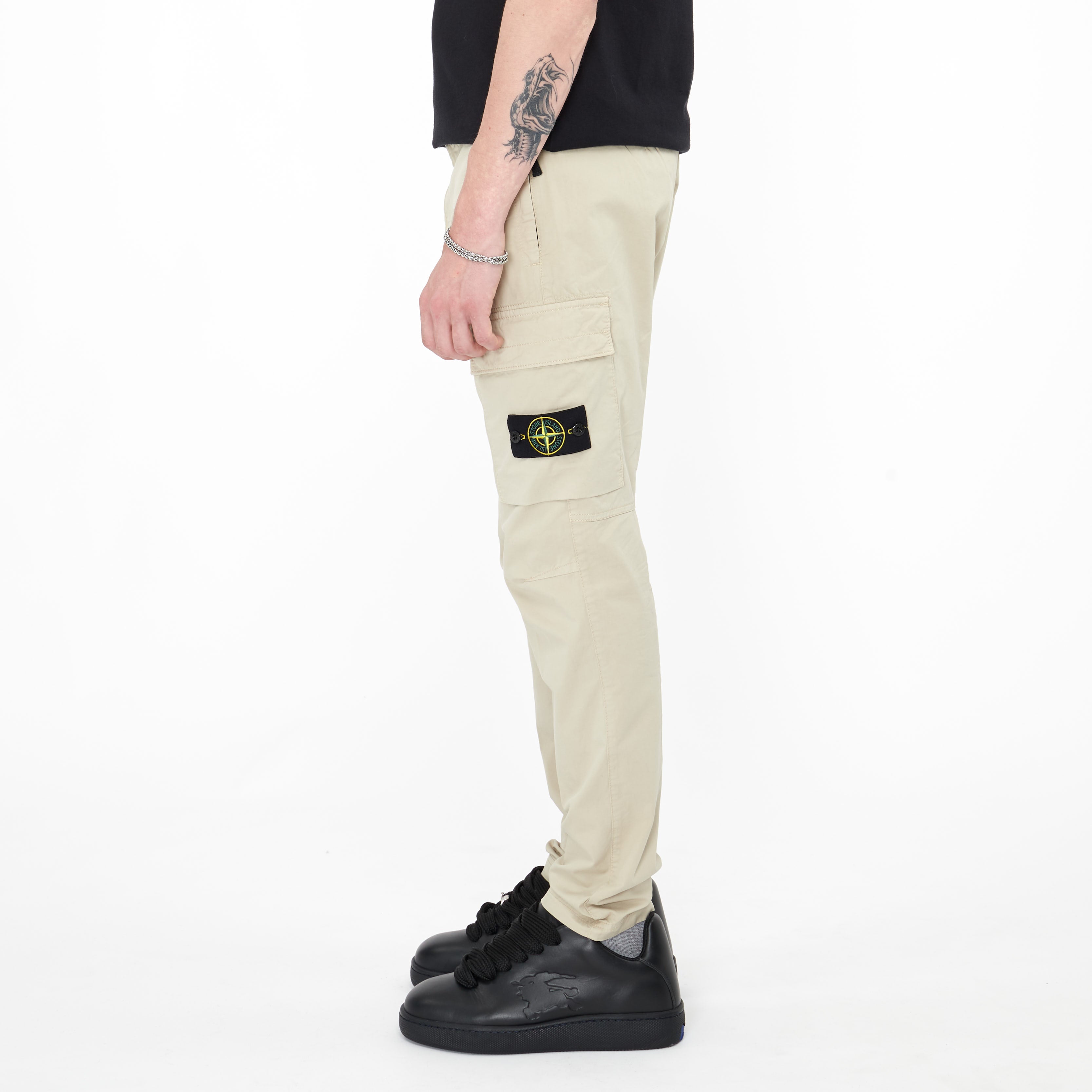 Pantalon Stone Island Supima Coton Twill Stretch Beige 30410