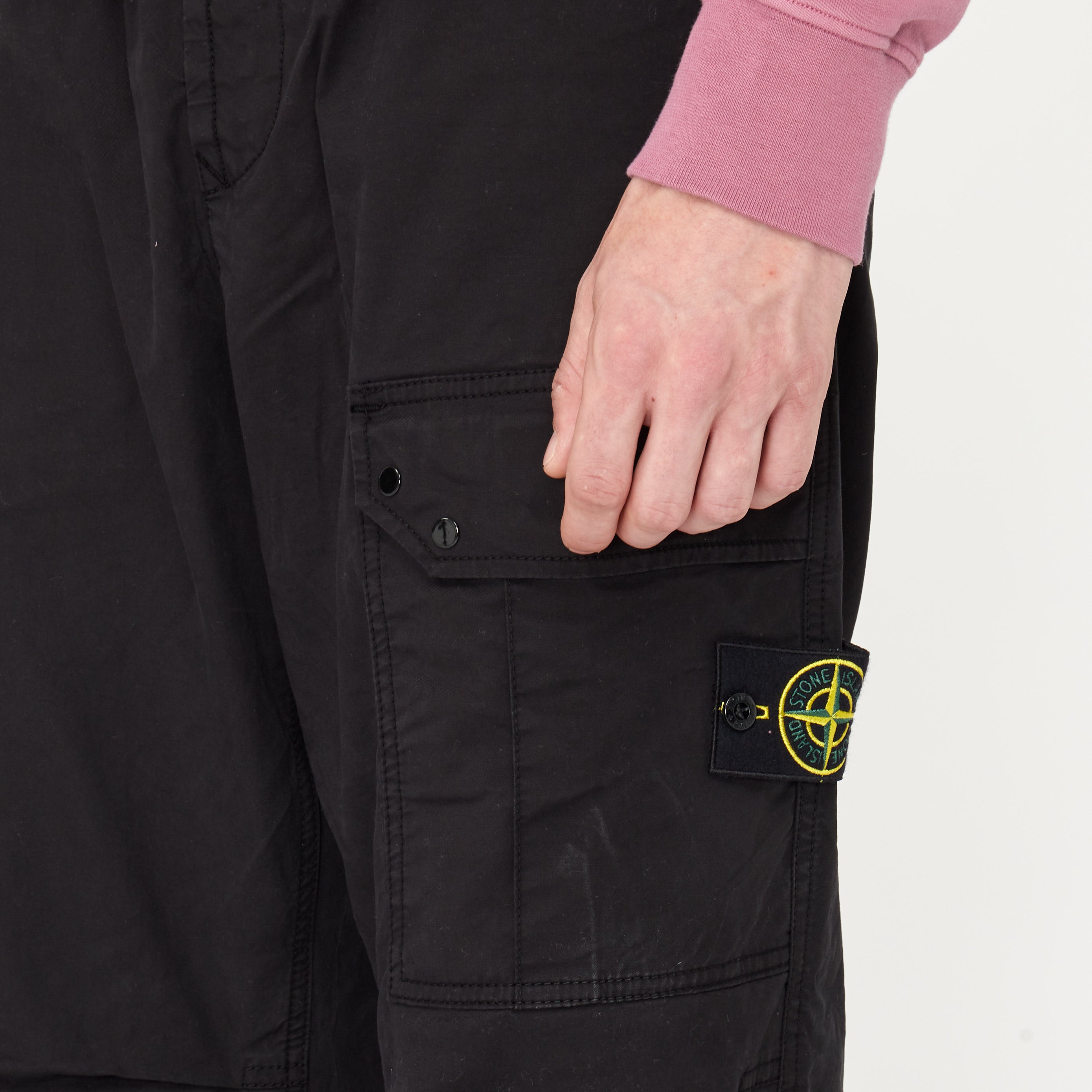 Pantalon Stone Island Loose Noir 32910
